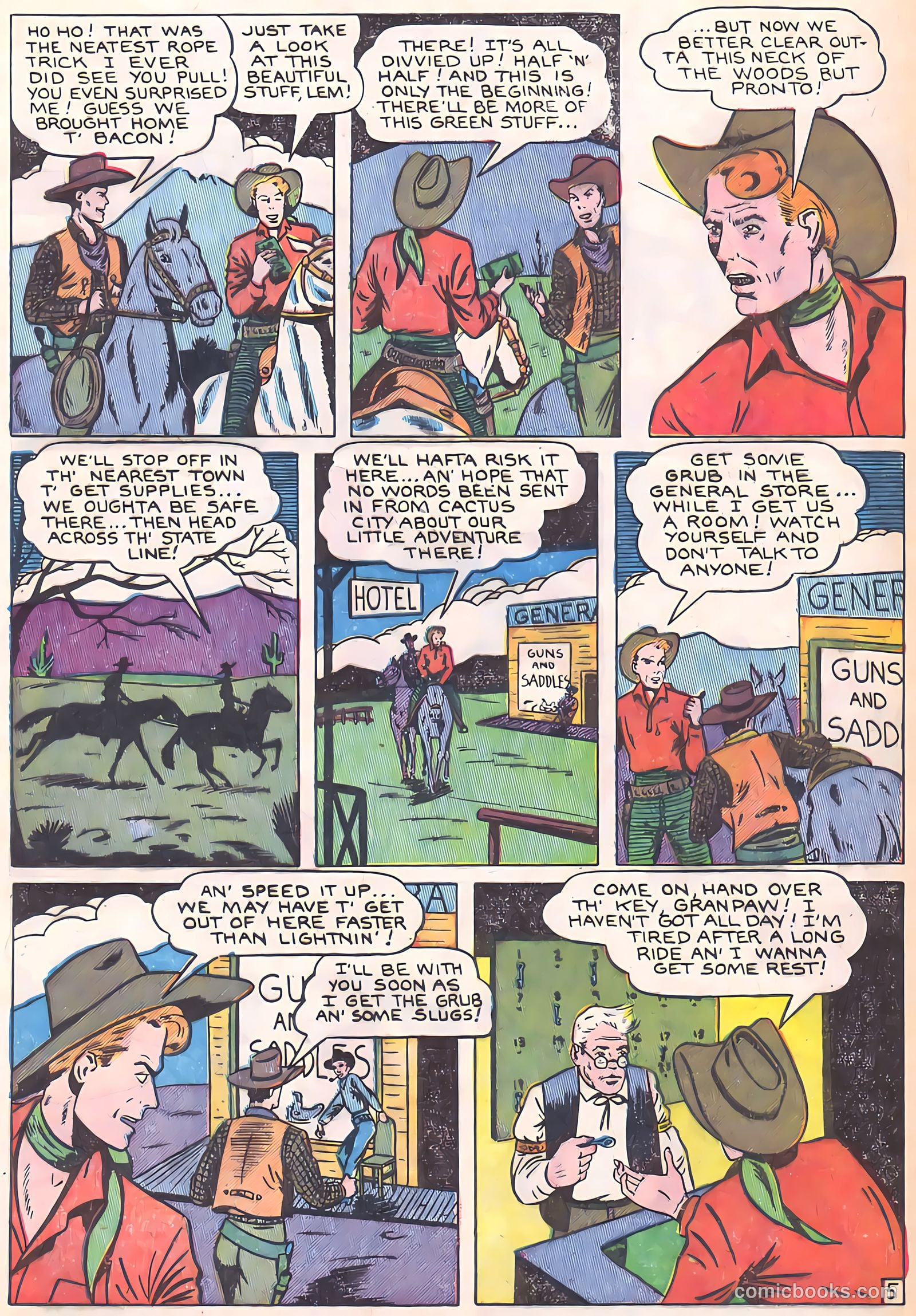 Blazing Sixguns #1 — page 29 of 37