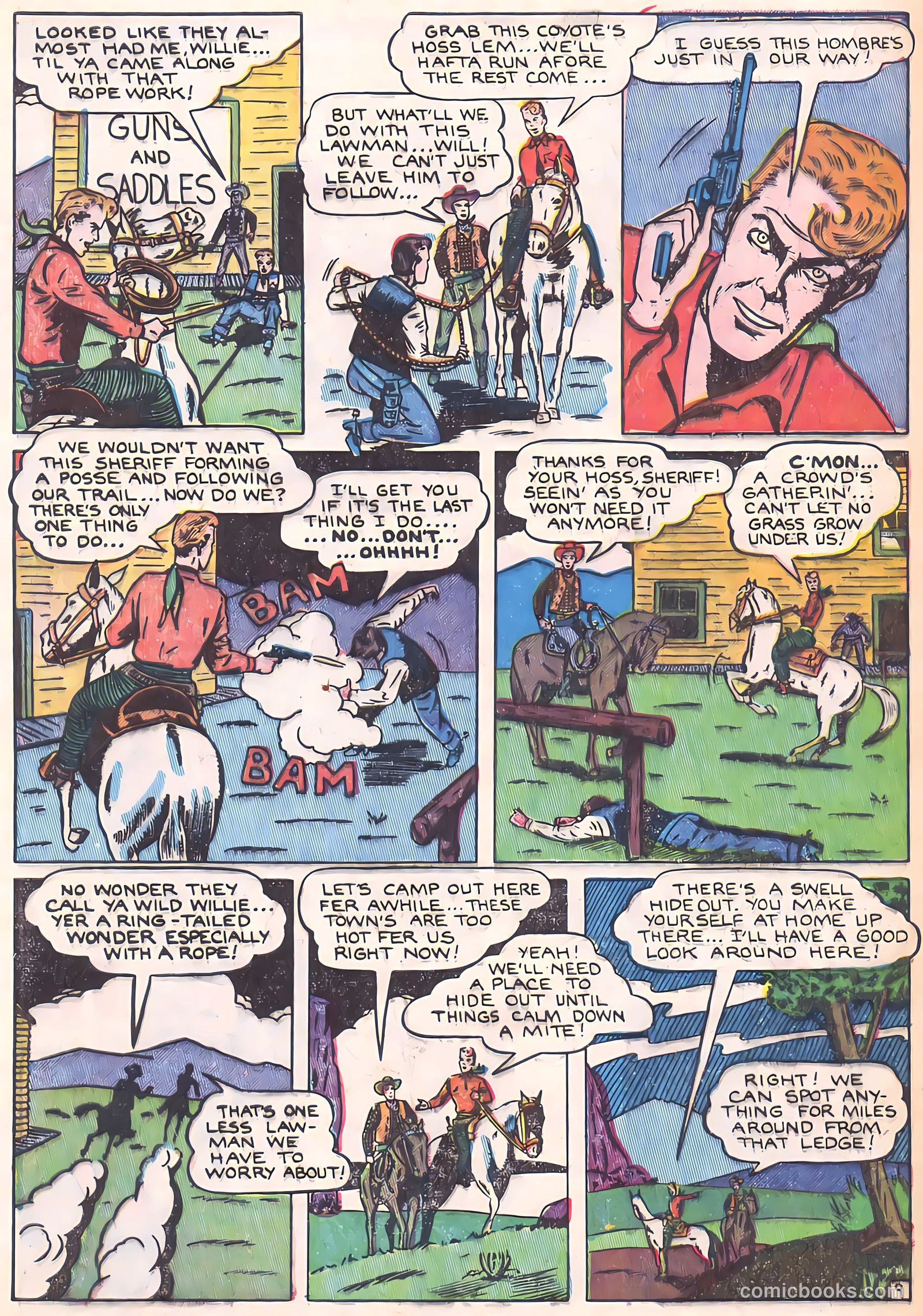 Blazing Sixguns #1 — page 33 of 37