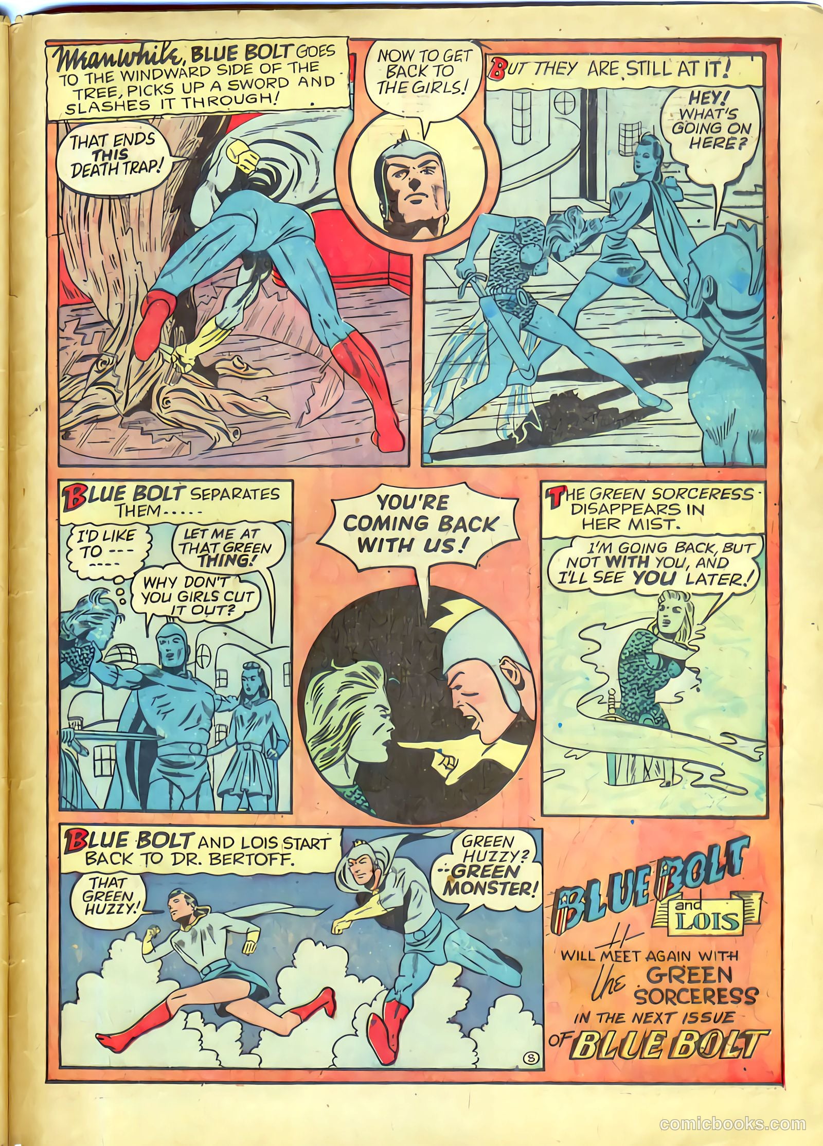 Blue Bolt #110 — page 32 of 33