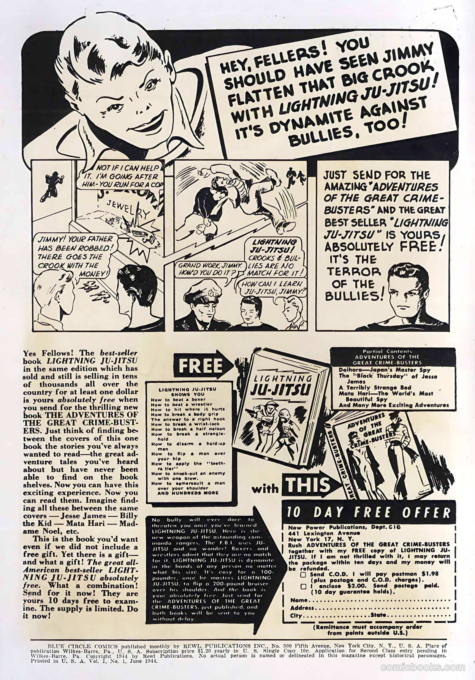 Blue Circle Comics #1 — page 2 of 52