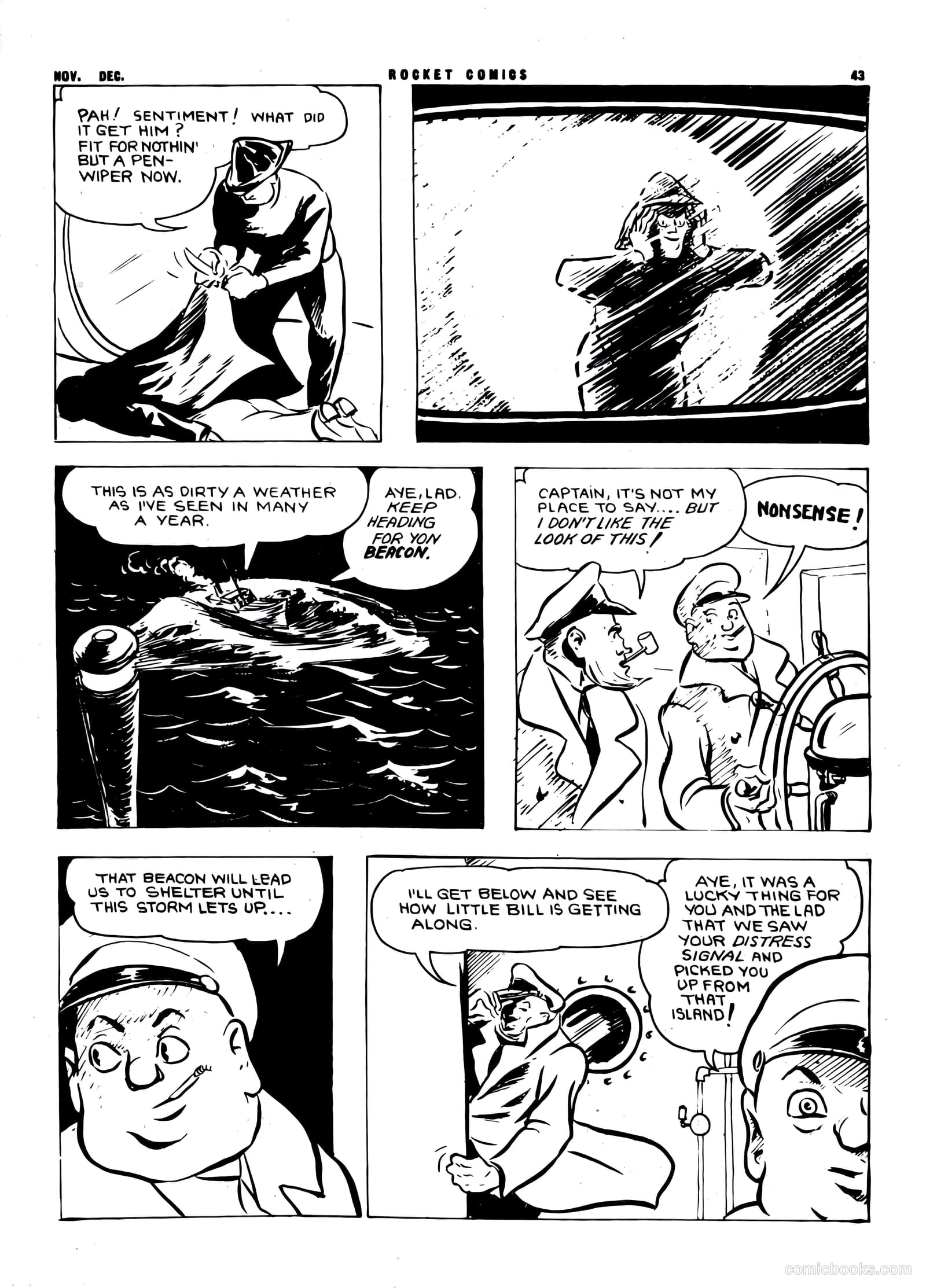 Rocket Comics v1 #5 — page 43 of 48