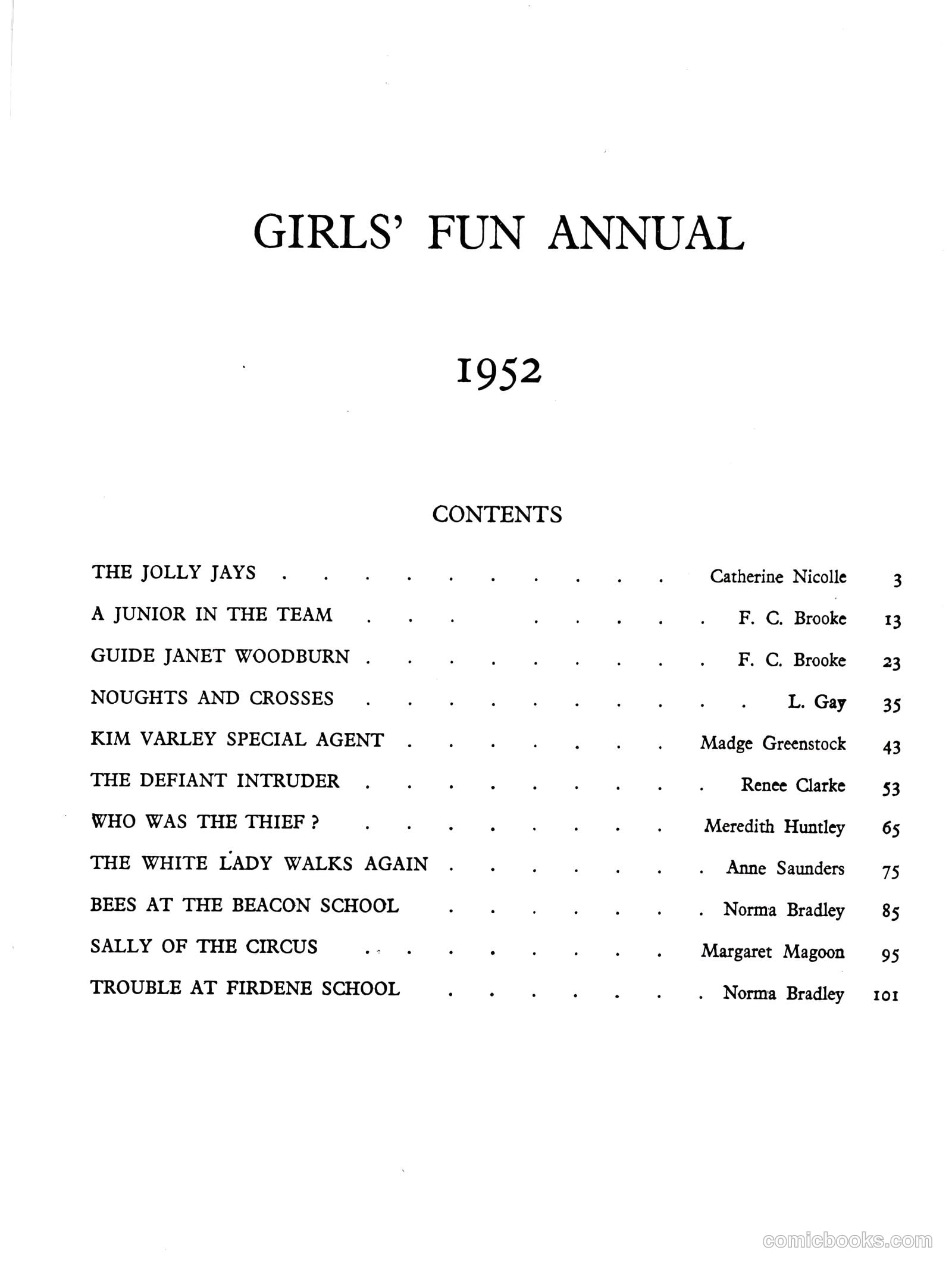Girls' Fun Annual #1952 — page 5 of 113