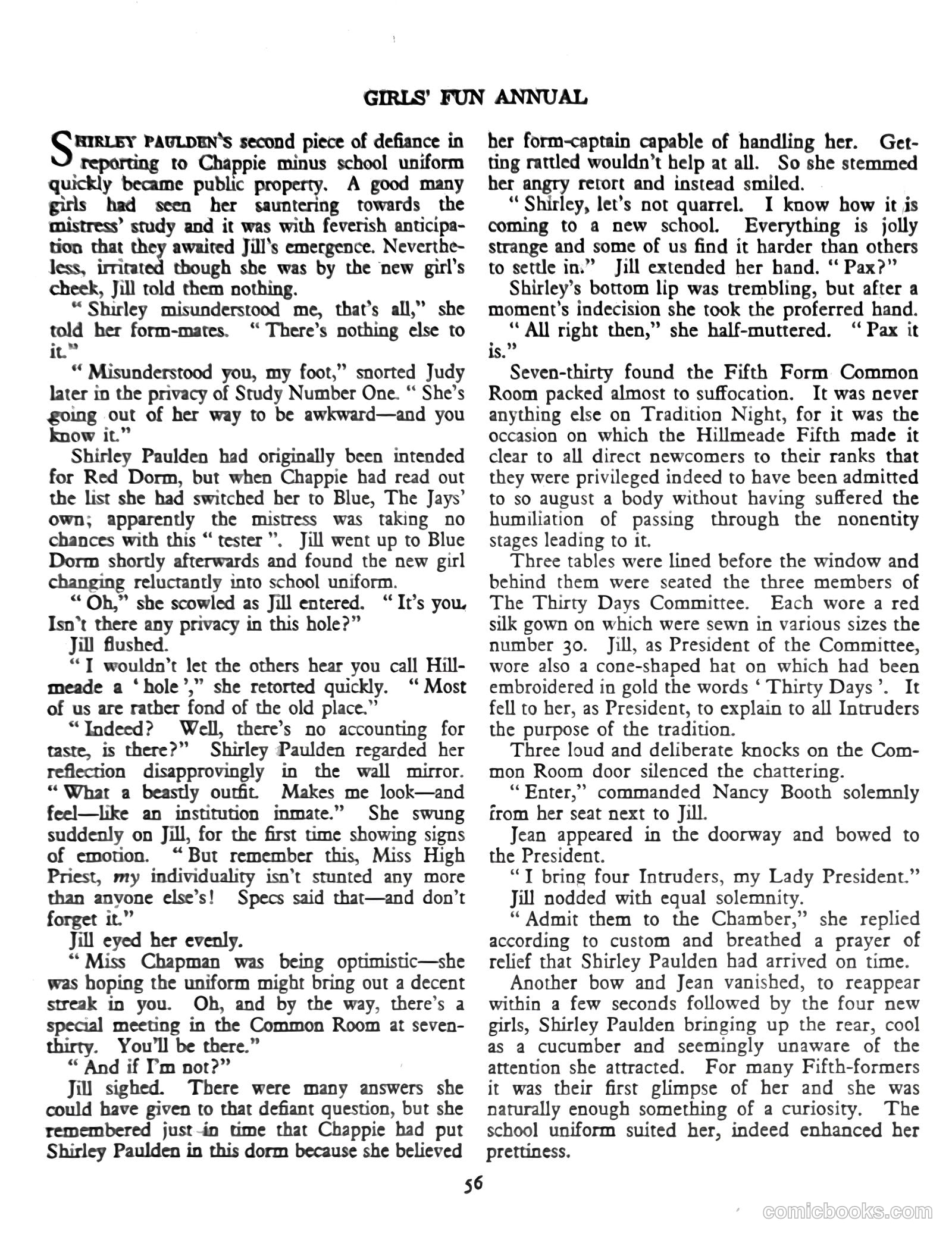 Girls' Fun Annual #1952 — page 61 of 113