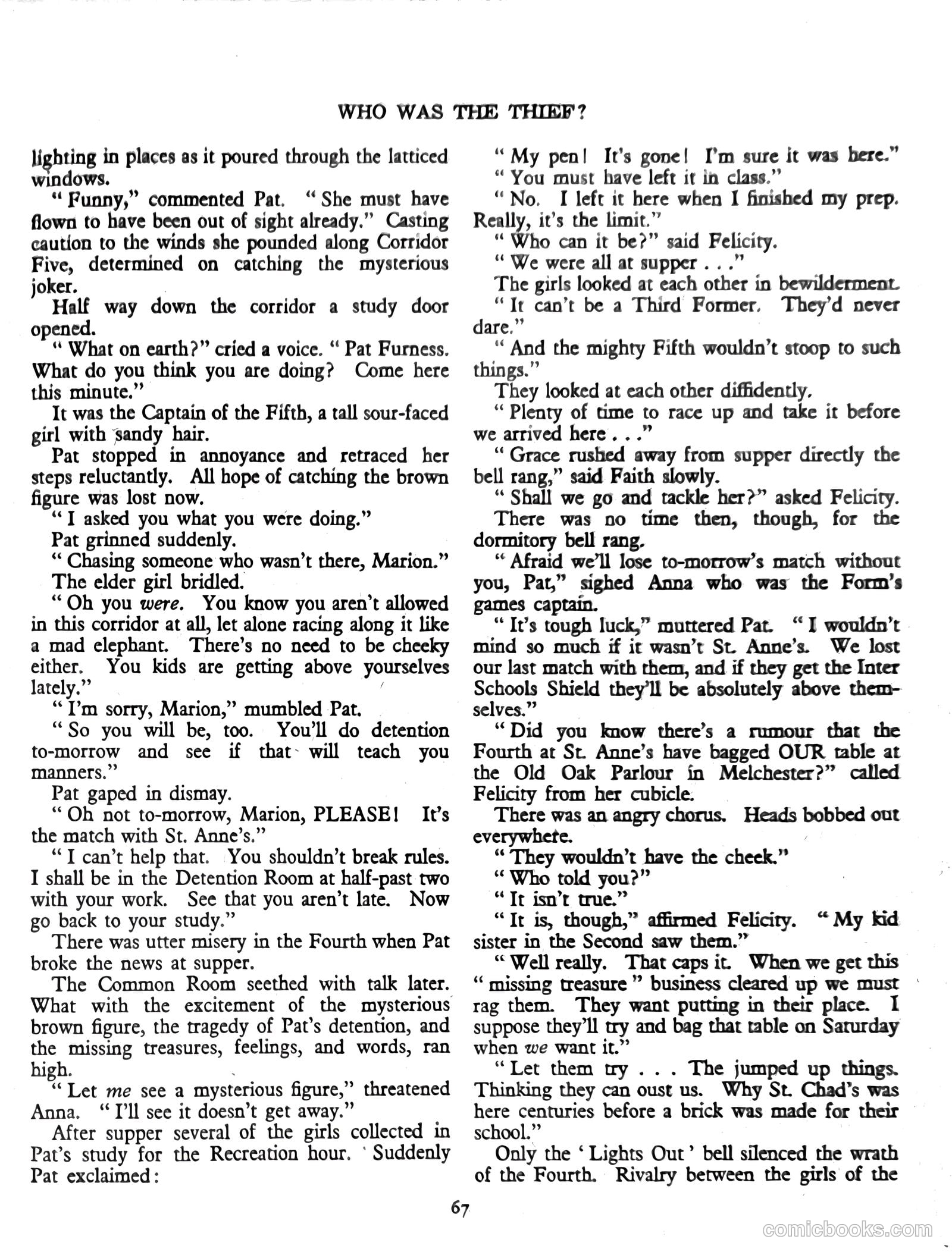 Girls' Fun Annual #1952 — page 72 of 113