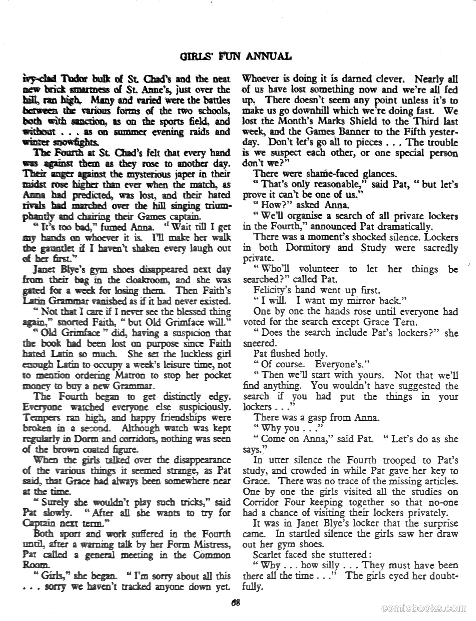 Girls' Fun Annual #1952 — page 73 of 113