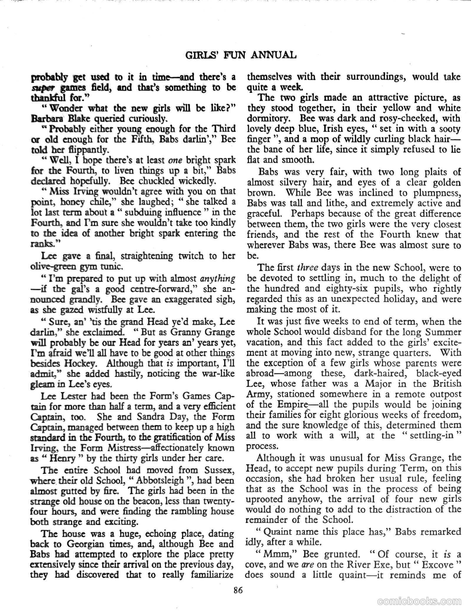 Girls' Fun Annual #1952 — page 90 of 113