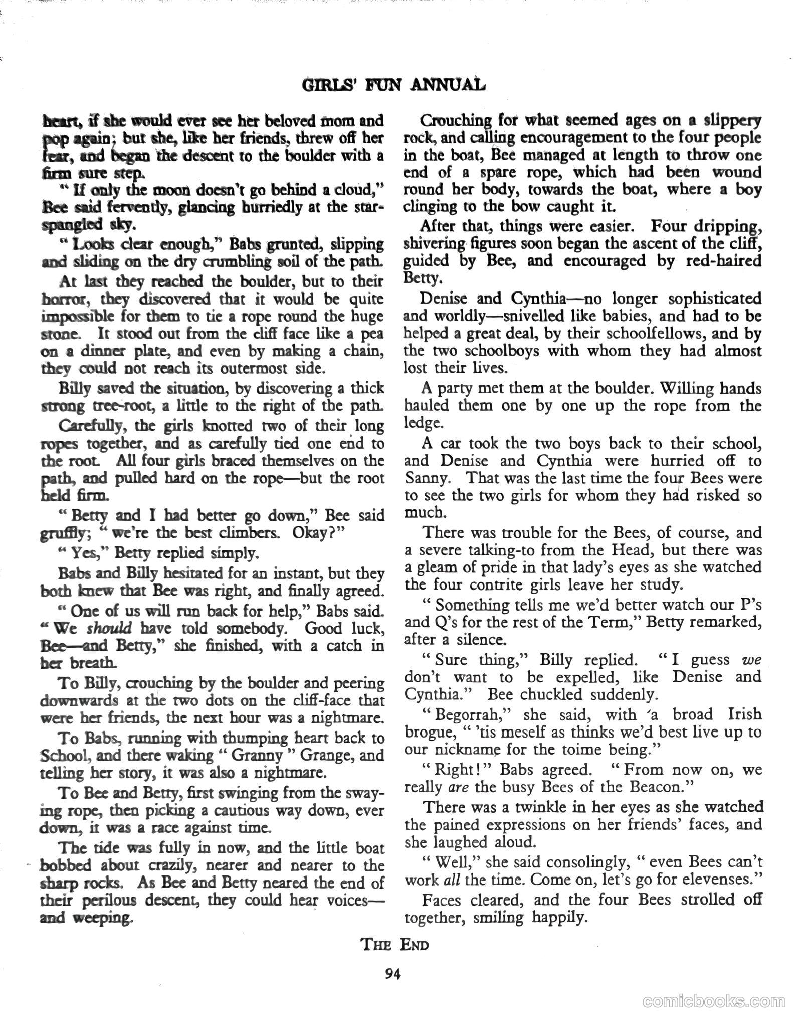 Girls' Fun Annual #1952 — page 98 of 113