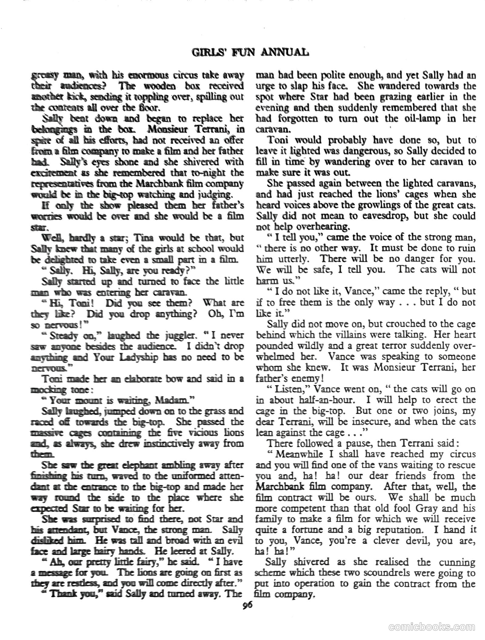 Girls' Fun Annual #1952 — page 100 of 113
