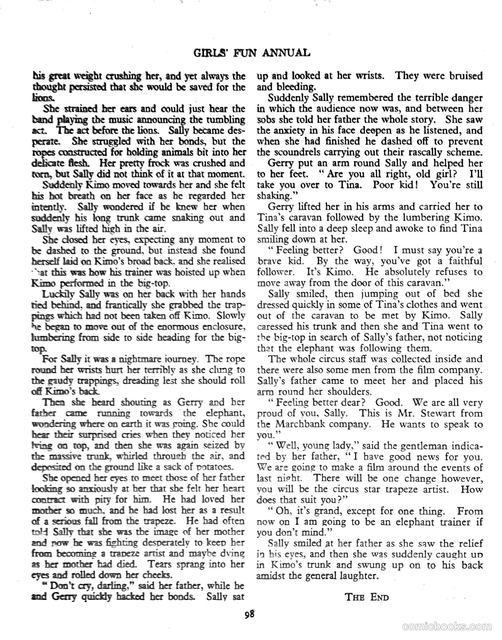 Girls' Fun Annual #1952 — page 102 of 113