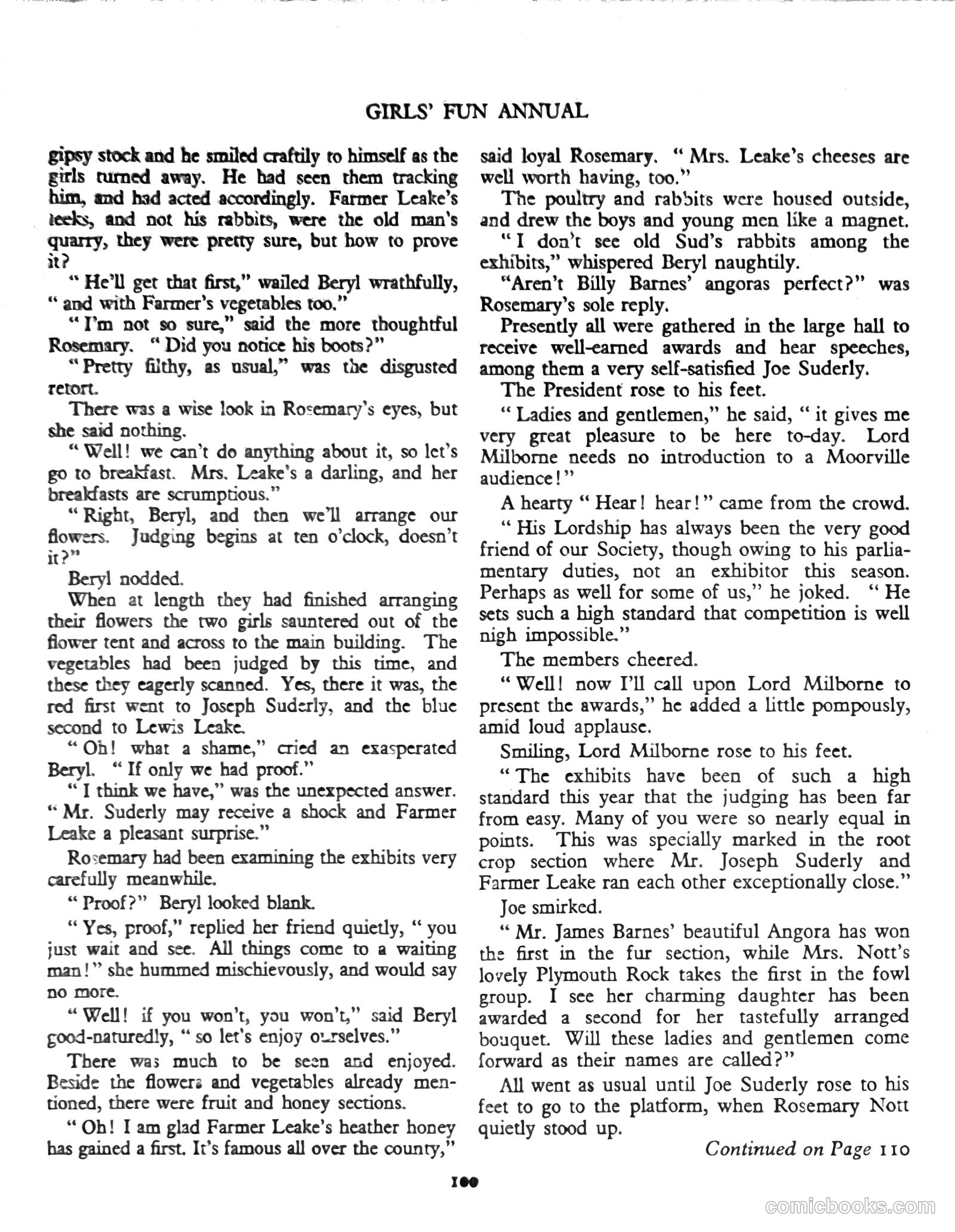 Girls' Fun Annual #1952 — page 104 of 113