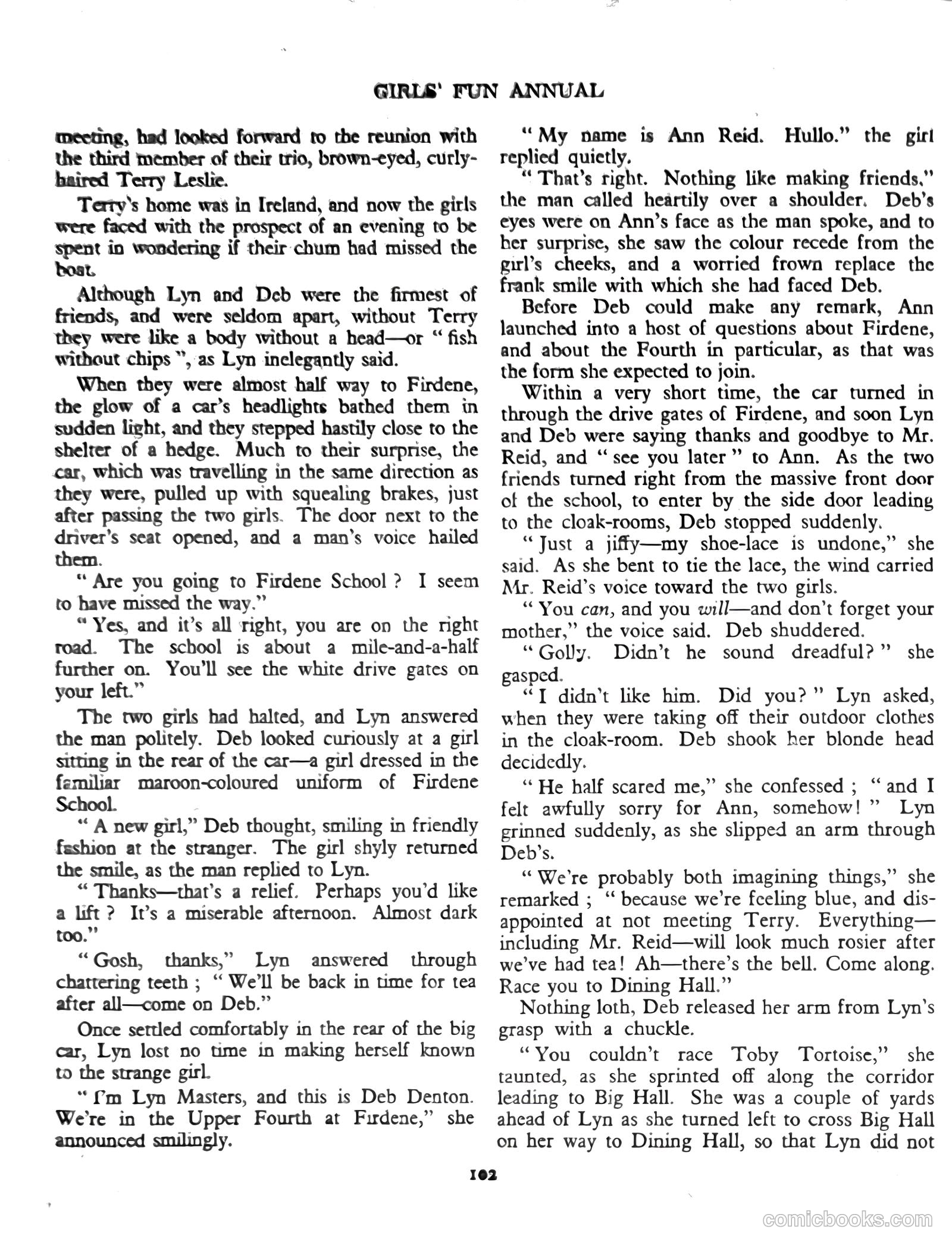 Girls' Fun Annual #1952 — page 105 of 113