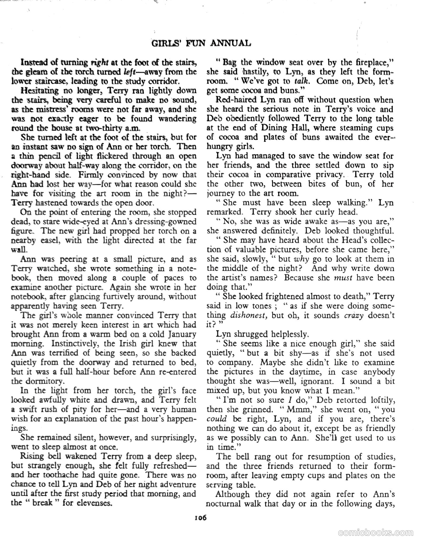 Girls' Fun Annual #1952 — page 108 of 113