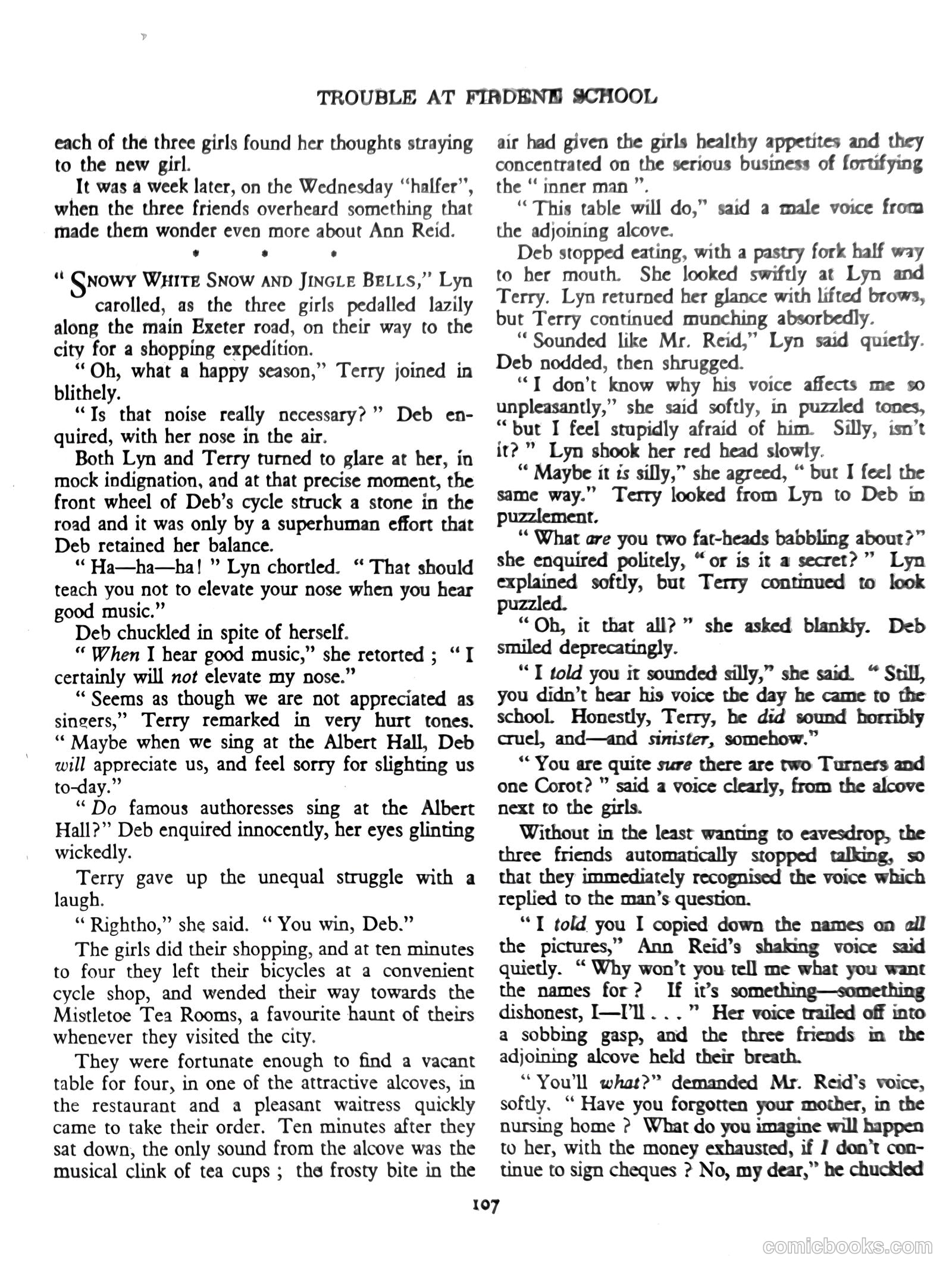 Girls' Fun Annual #1952 — page 109 of 113
