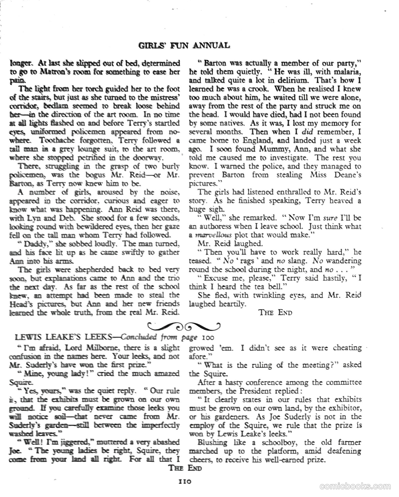 Girls' Fun Annual #1952 — page 111 of 113
