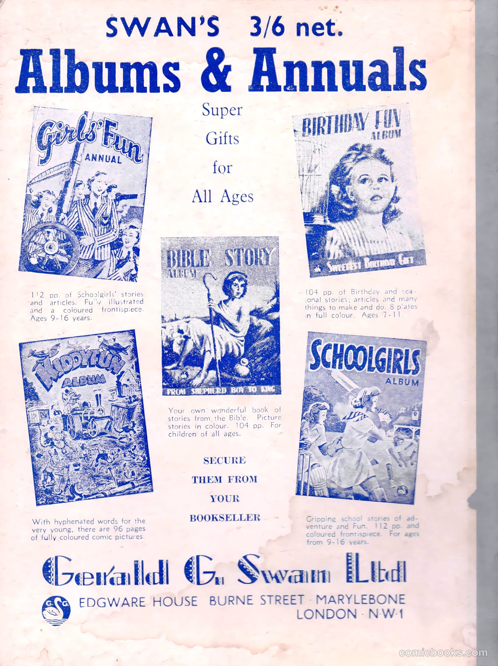 Girls' Fun Annual #1952 — page 113 of 113