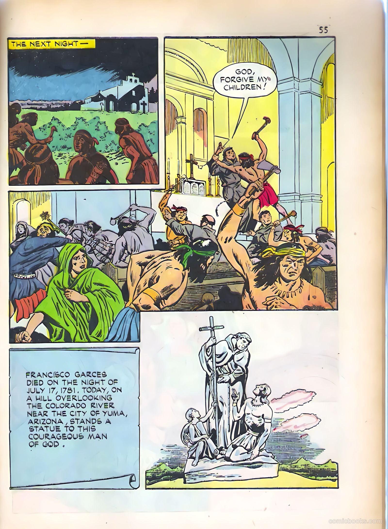 God's Heroes in America #1 — page 56 of 65