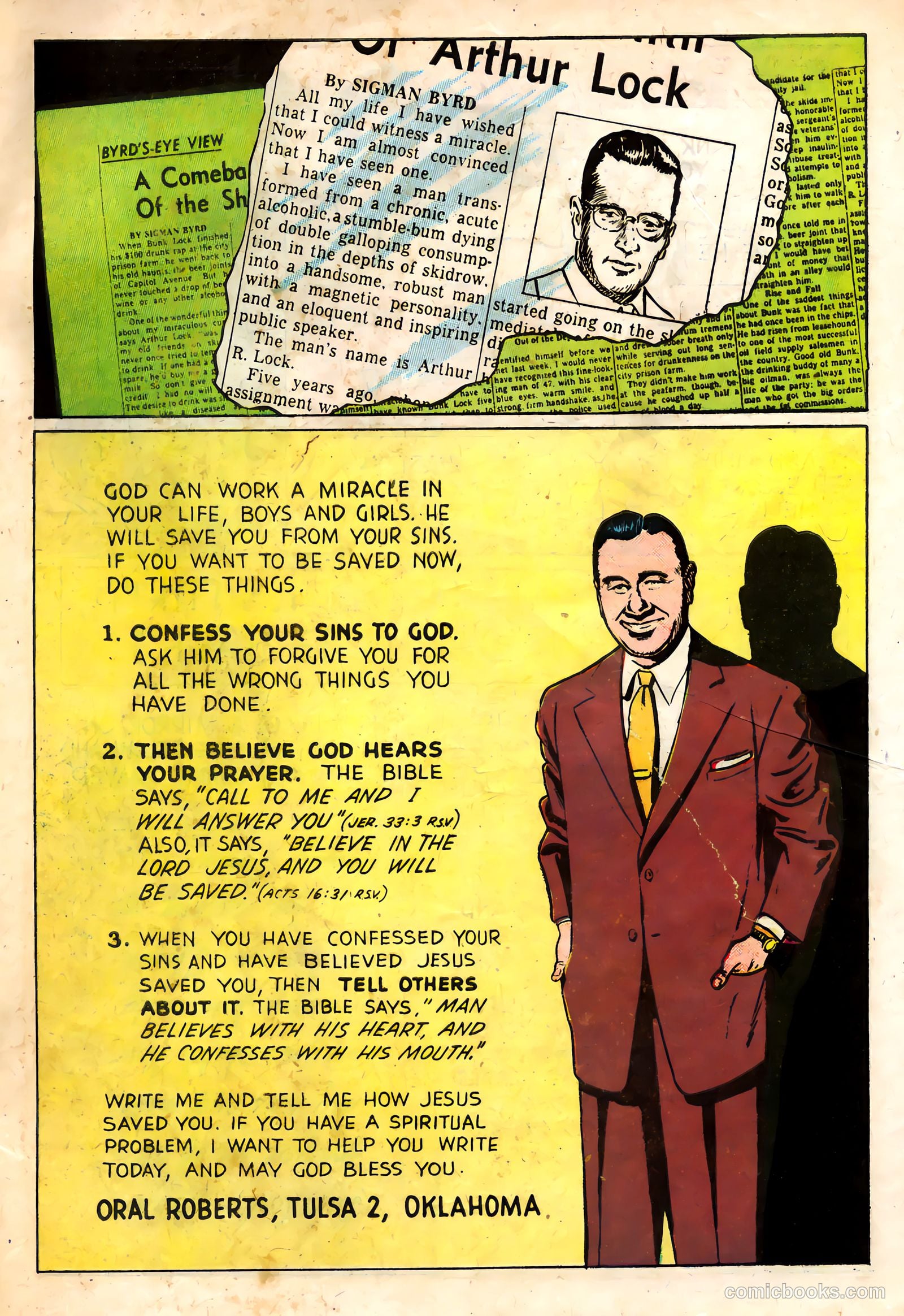 Oral Roberts' True Stories 106 - The Mayor of Capitol Avenue #1 — page 33 of 36