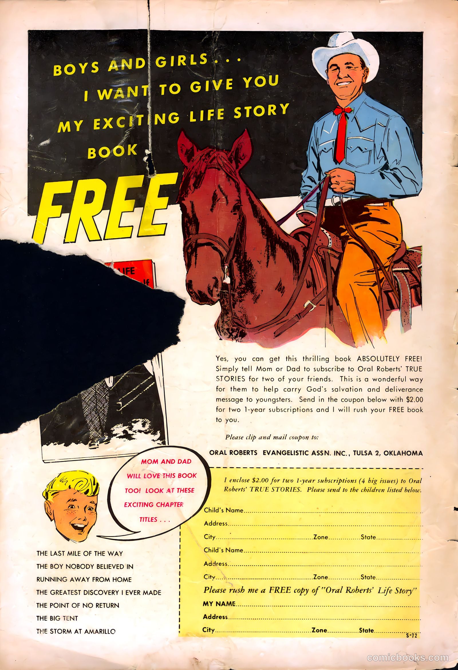 Oral Roberts' True Stories 106 - The Mayor of Capitol Avenue #1 — page 36 of 36