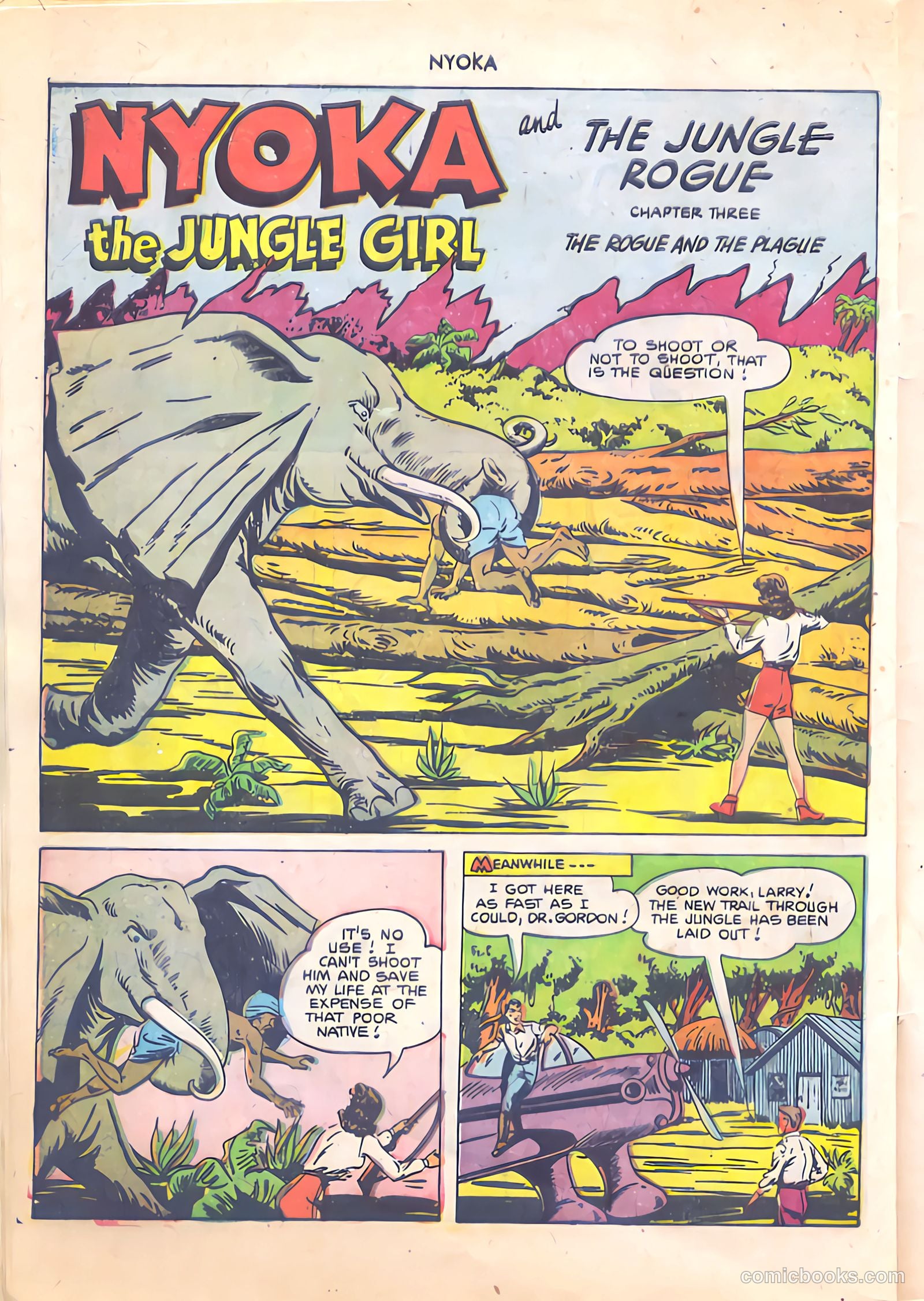 Nyoka the Jungle Girl #60 — page 28 of 36