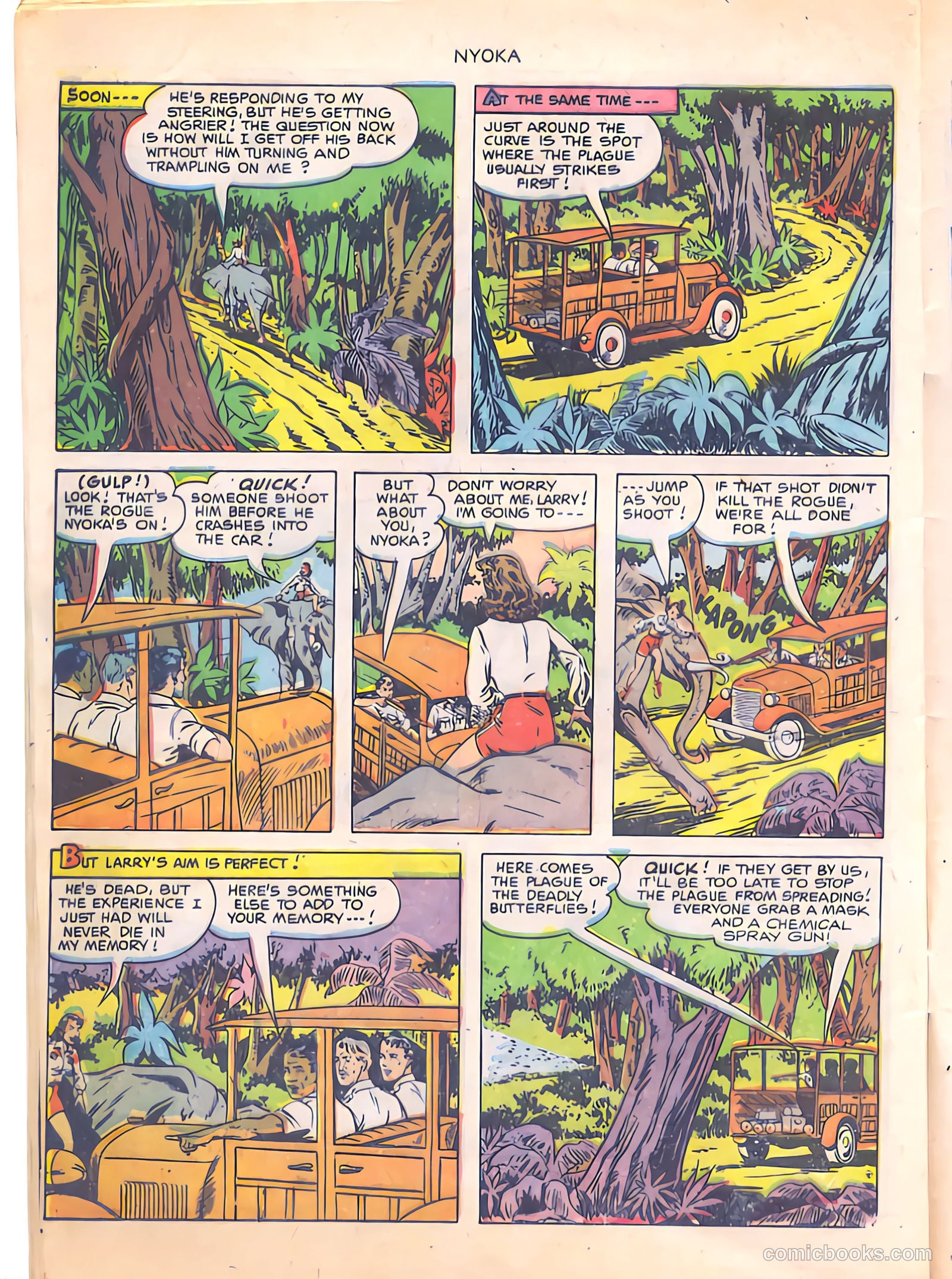 Nyoka the Jungle Girl #60 — page 32 of 36