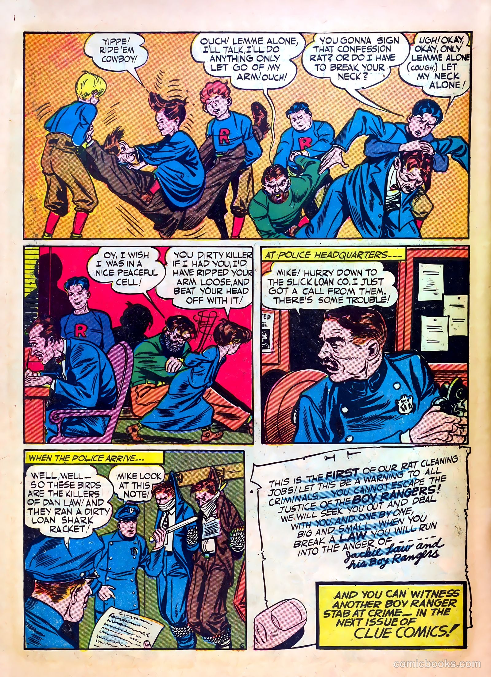 Clue Comics #1 — page 58 of 68