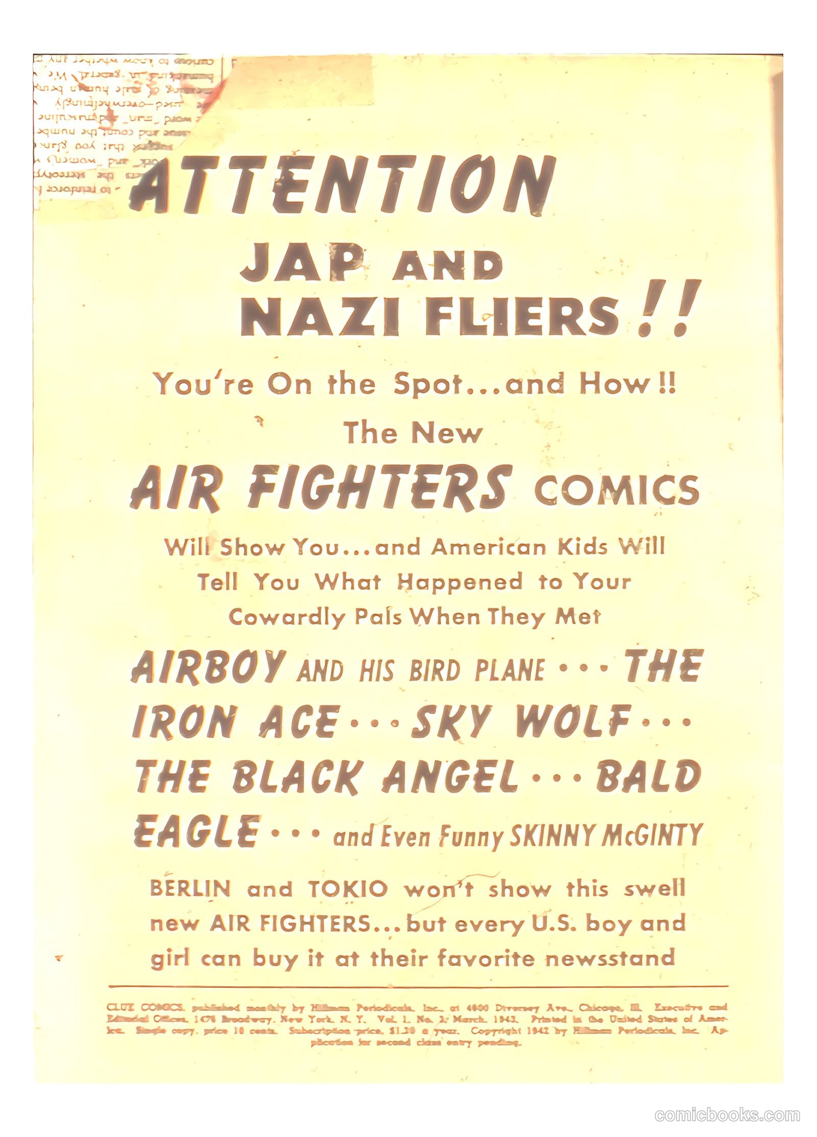 Clue Comics #3 — page 2 of 68