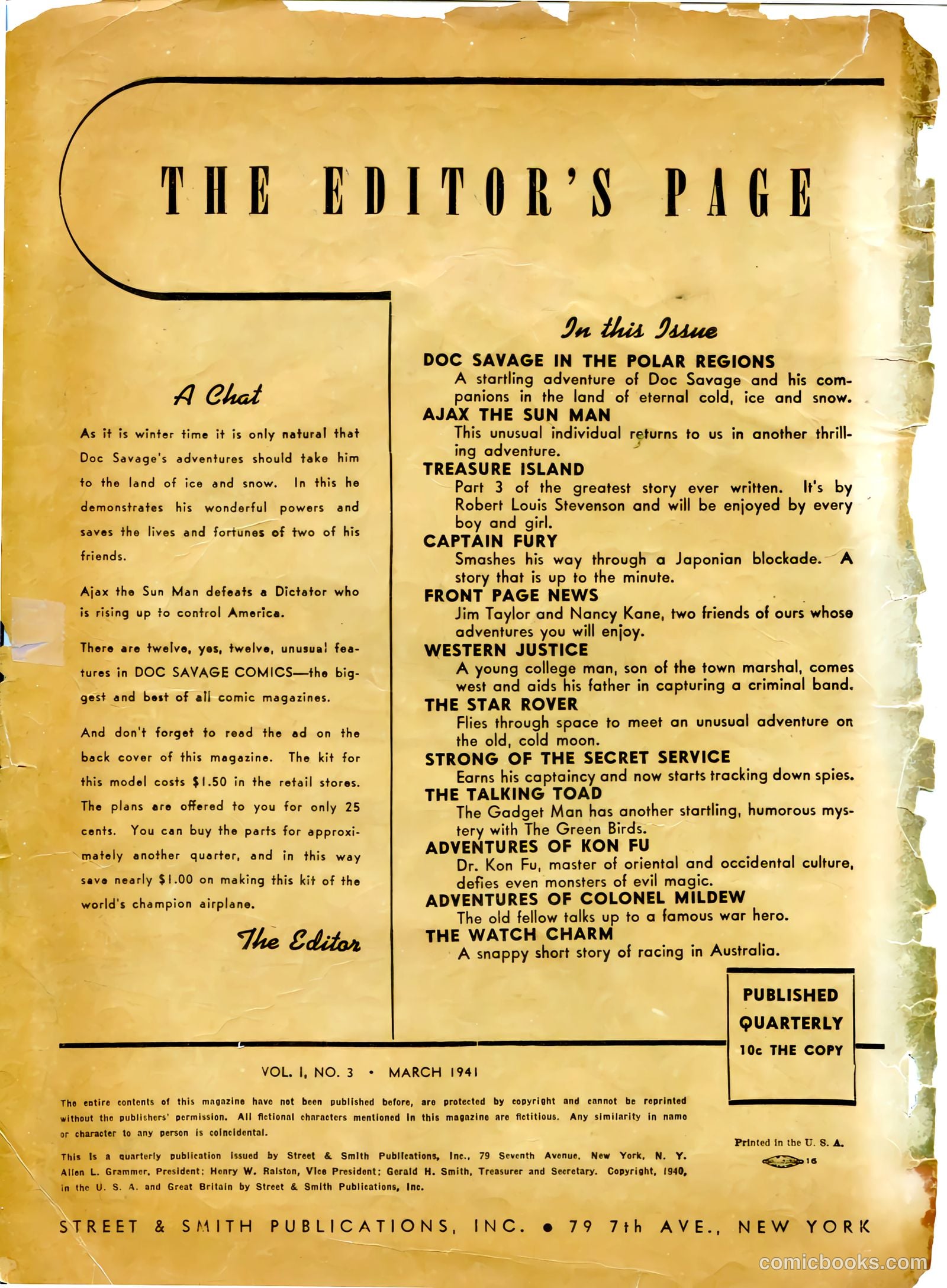 Doc Savage Comics #? — page 2 of 68