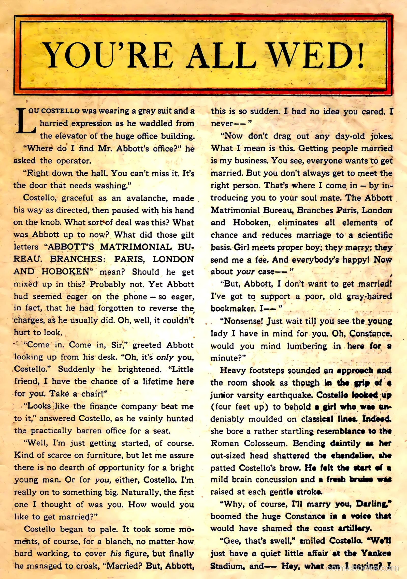 Abbott and Costello Comics #3 — page 33 of 36