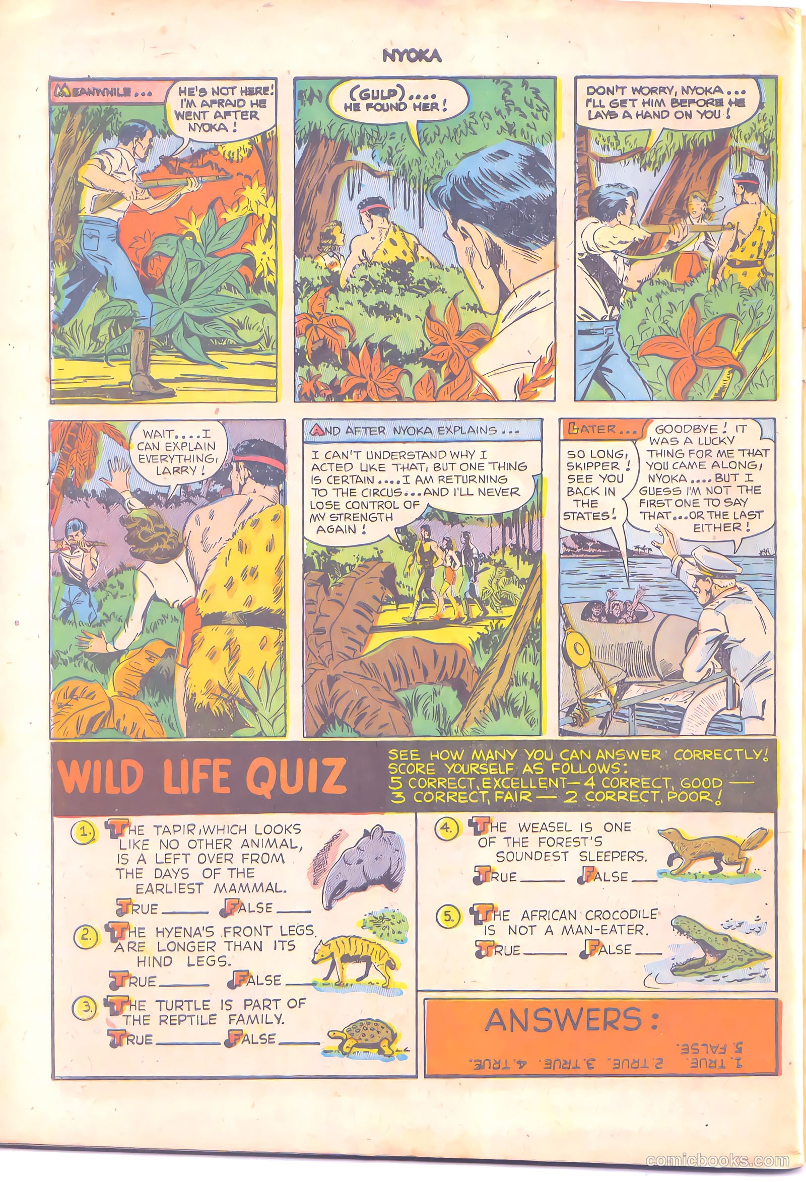 Nyoka the Jungle Girl #68 — page 35 of 37