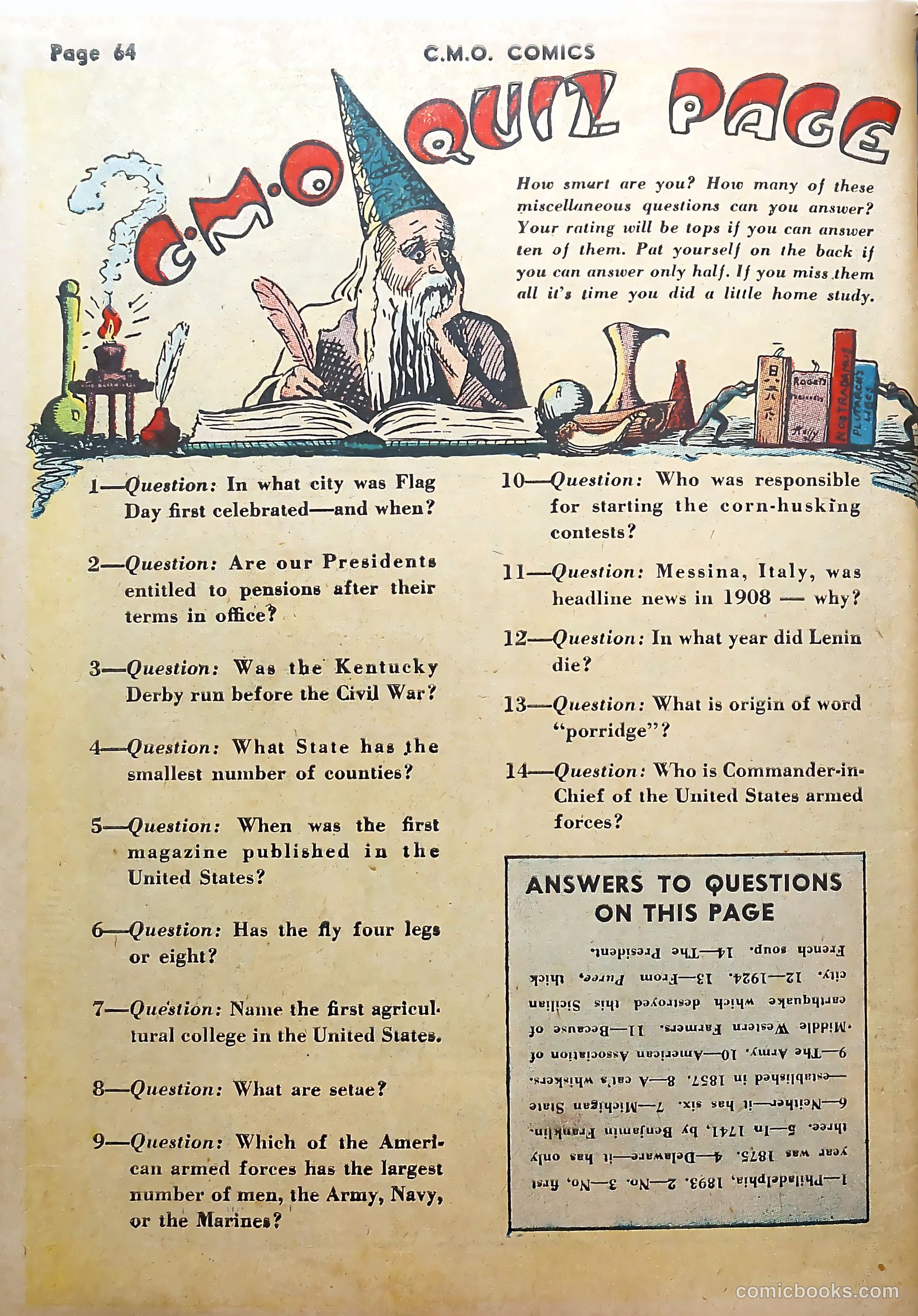 C-M-O Comics #1 — page 66 of 68