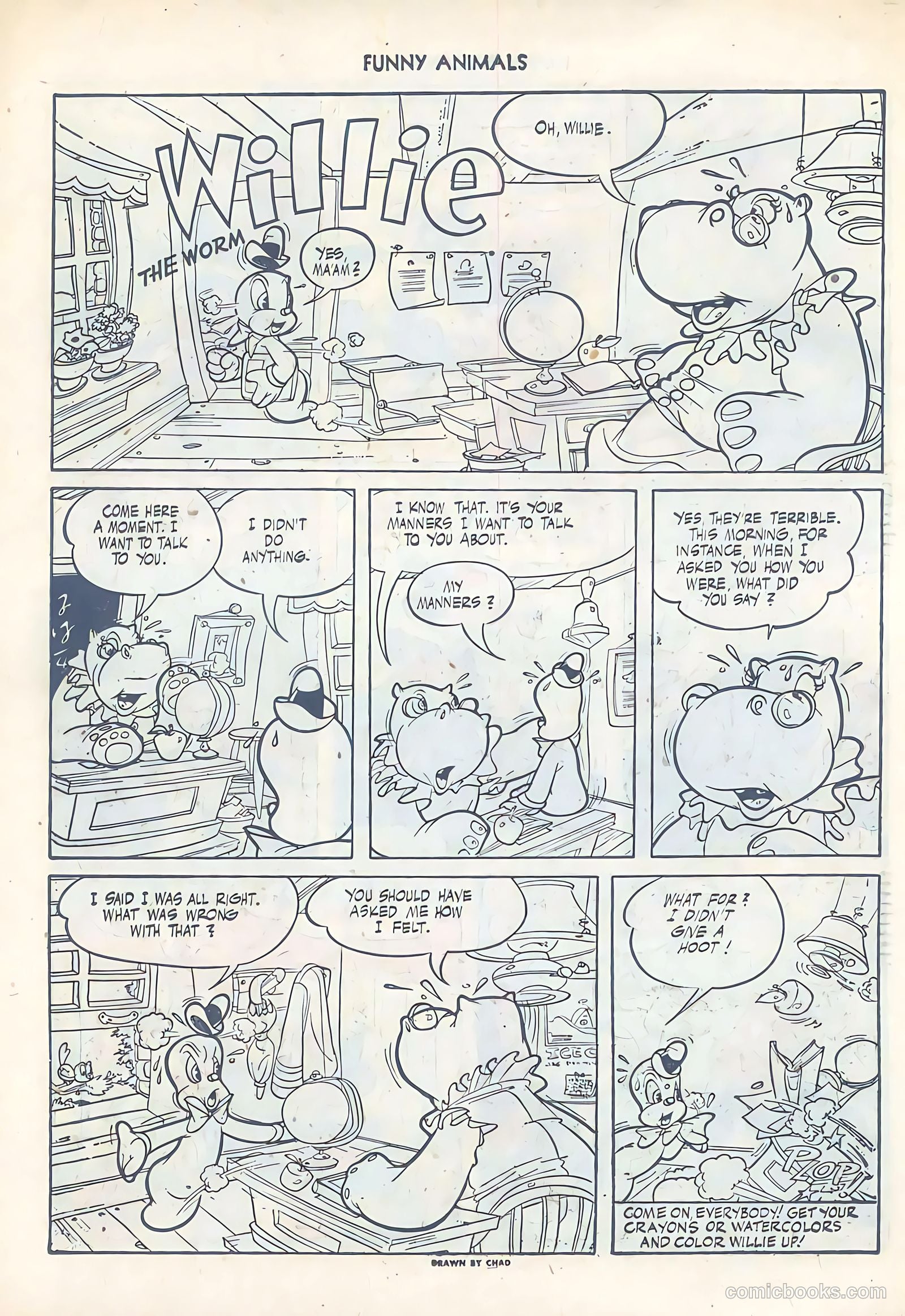 Fawcett's Funny Animals #38 — page 38 of 52