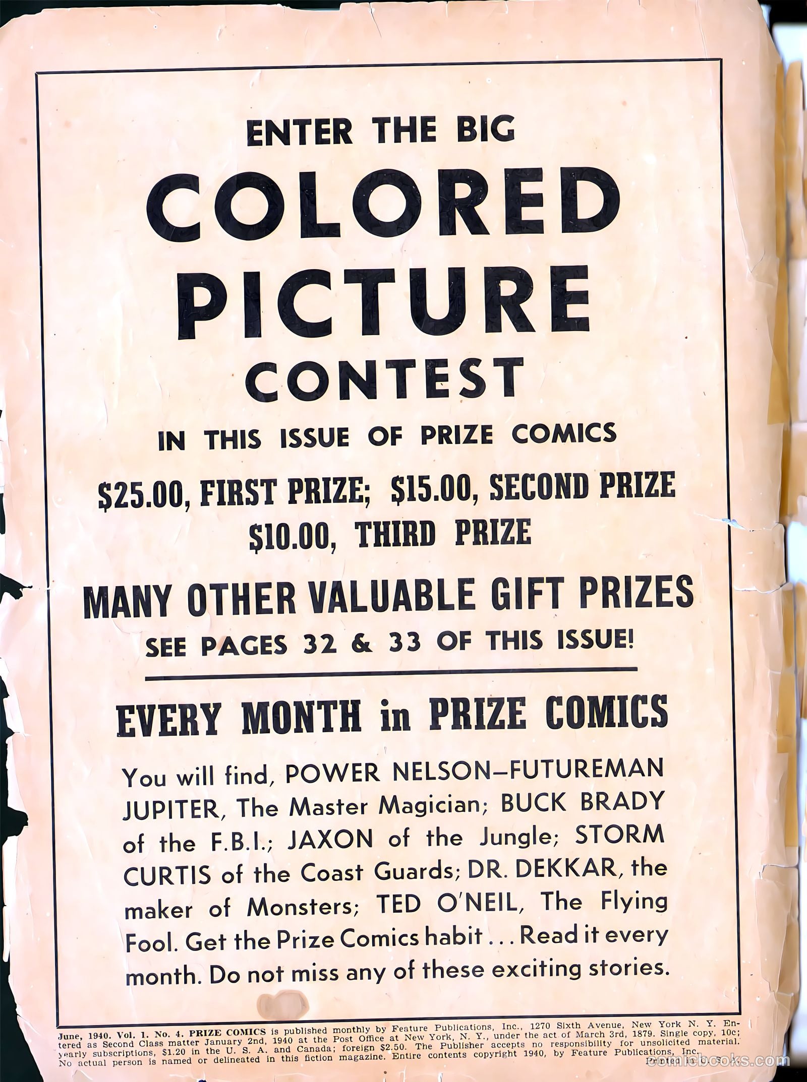 Prize Comics #4 — page 2 of 67