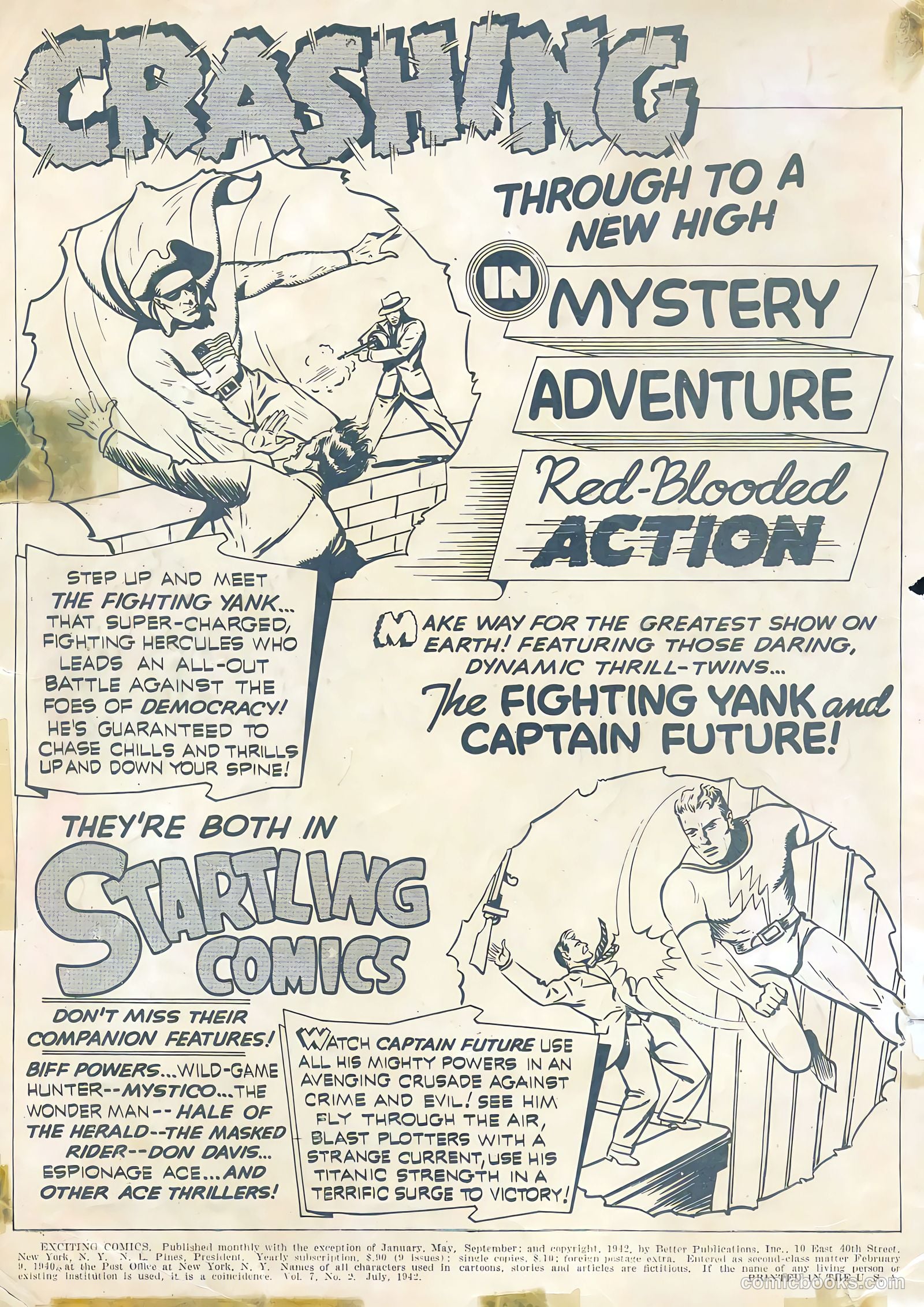 Exciting Comics #20 — page 2 of 67