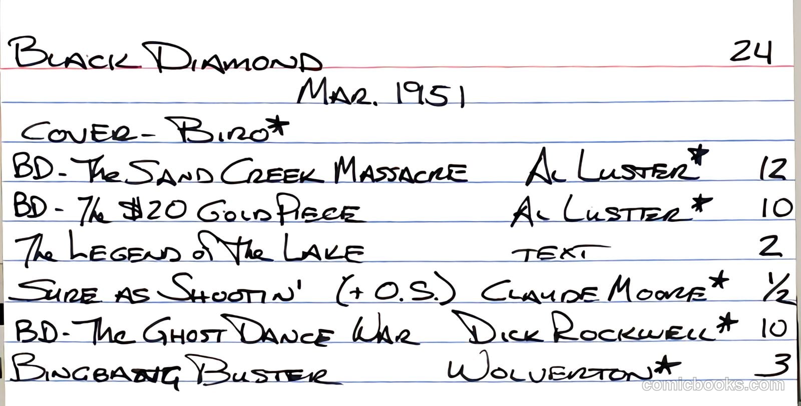 Black Diamond Western #24 — page 53 of 53