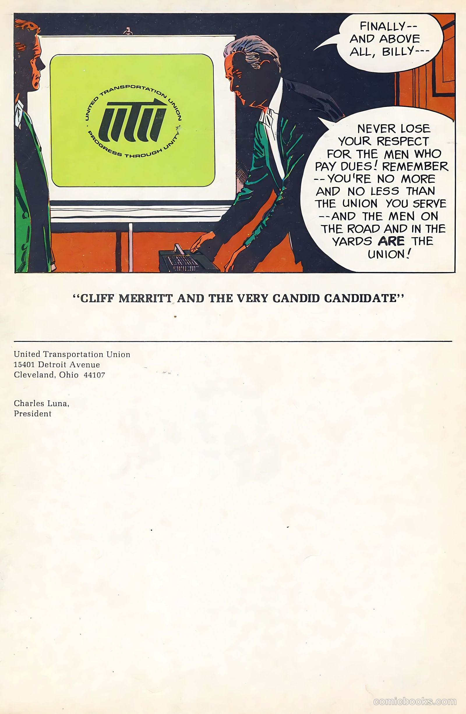 Cliff Merritt and the Very Candid Candidate #nn — page 28 of 28