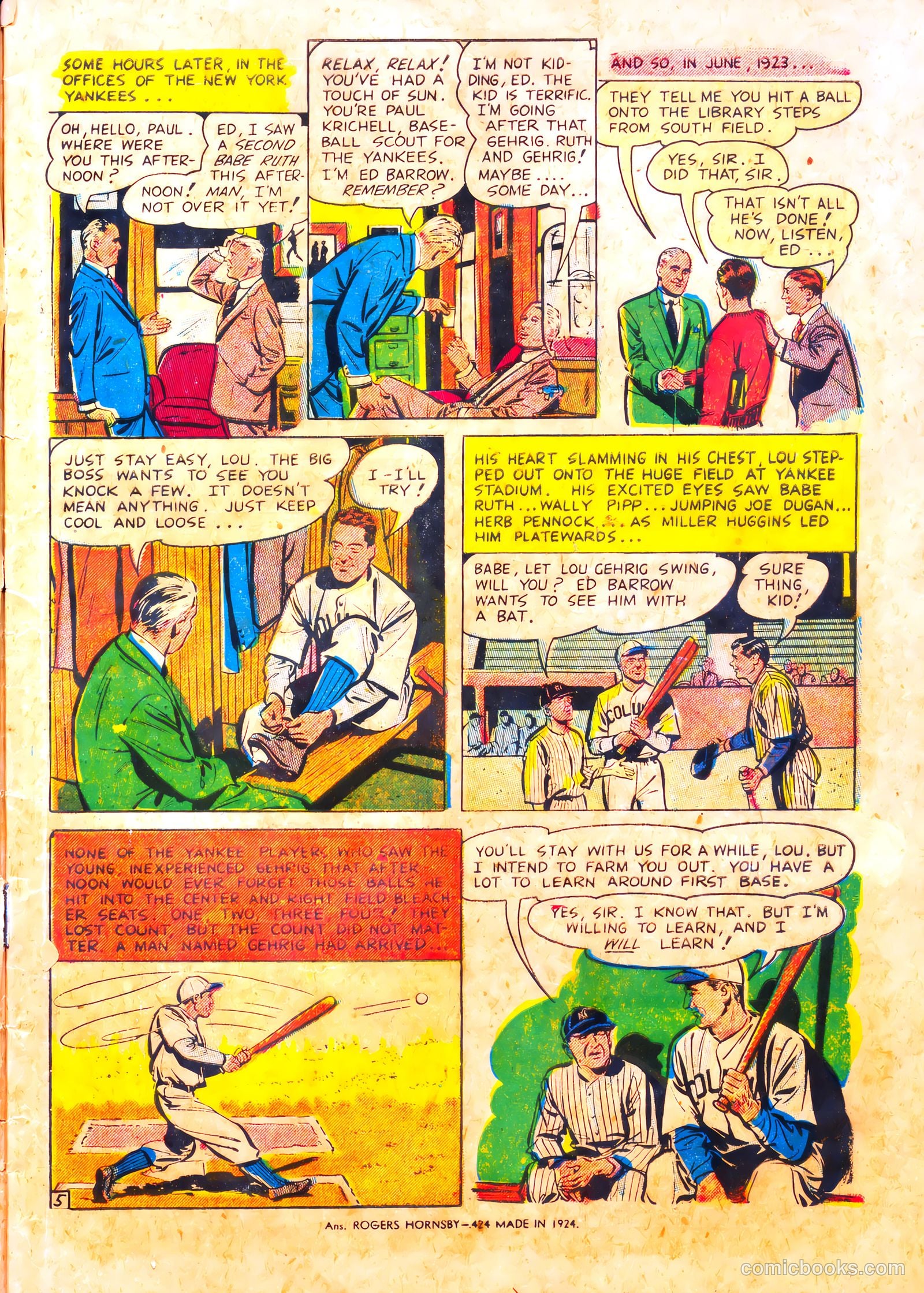 Pride of the Yankees #nn — page 7 of 36