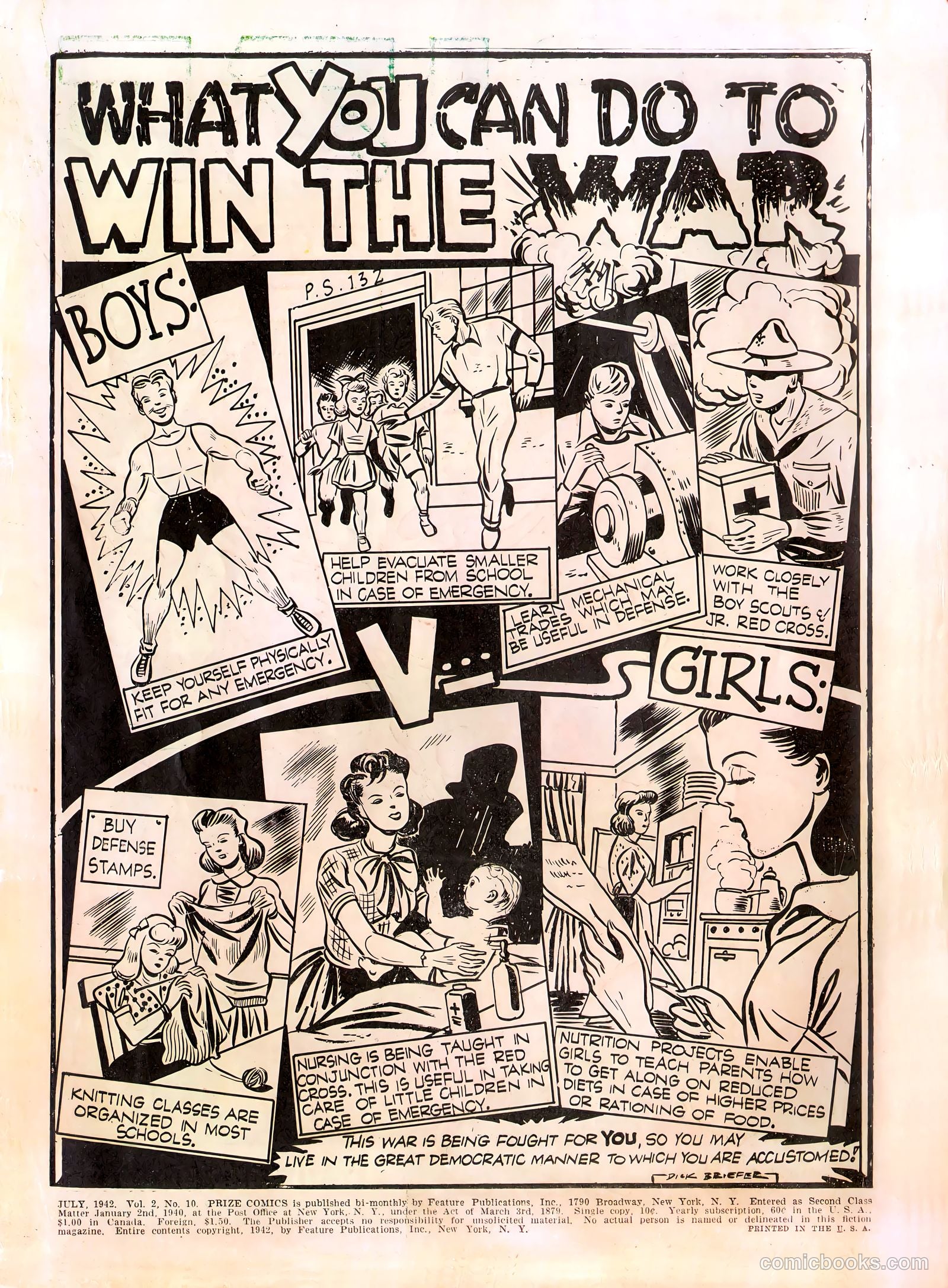 Prize Comics #22 — page 2 of 68