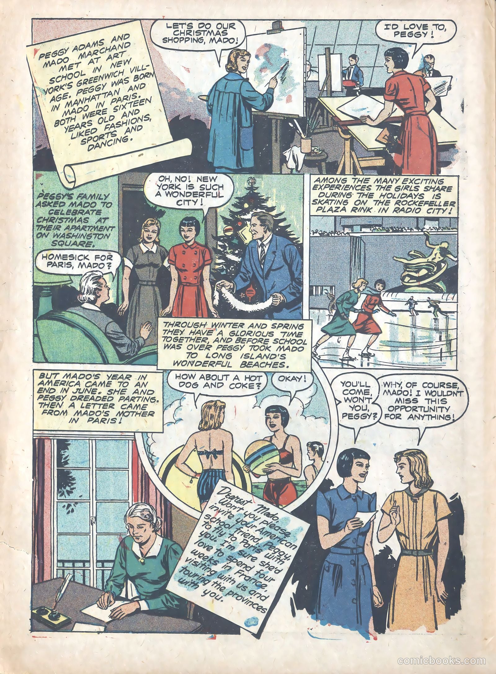 Peggy and Mado and Their Four Weeks in France #nn — page 2 of 16