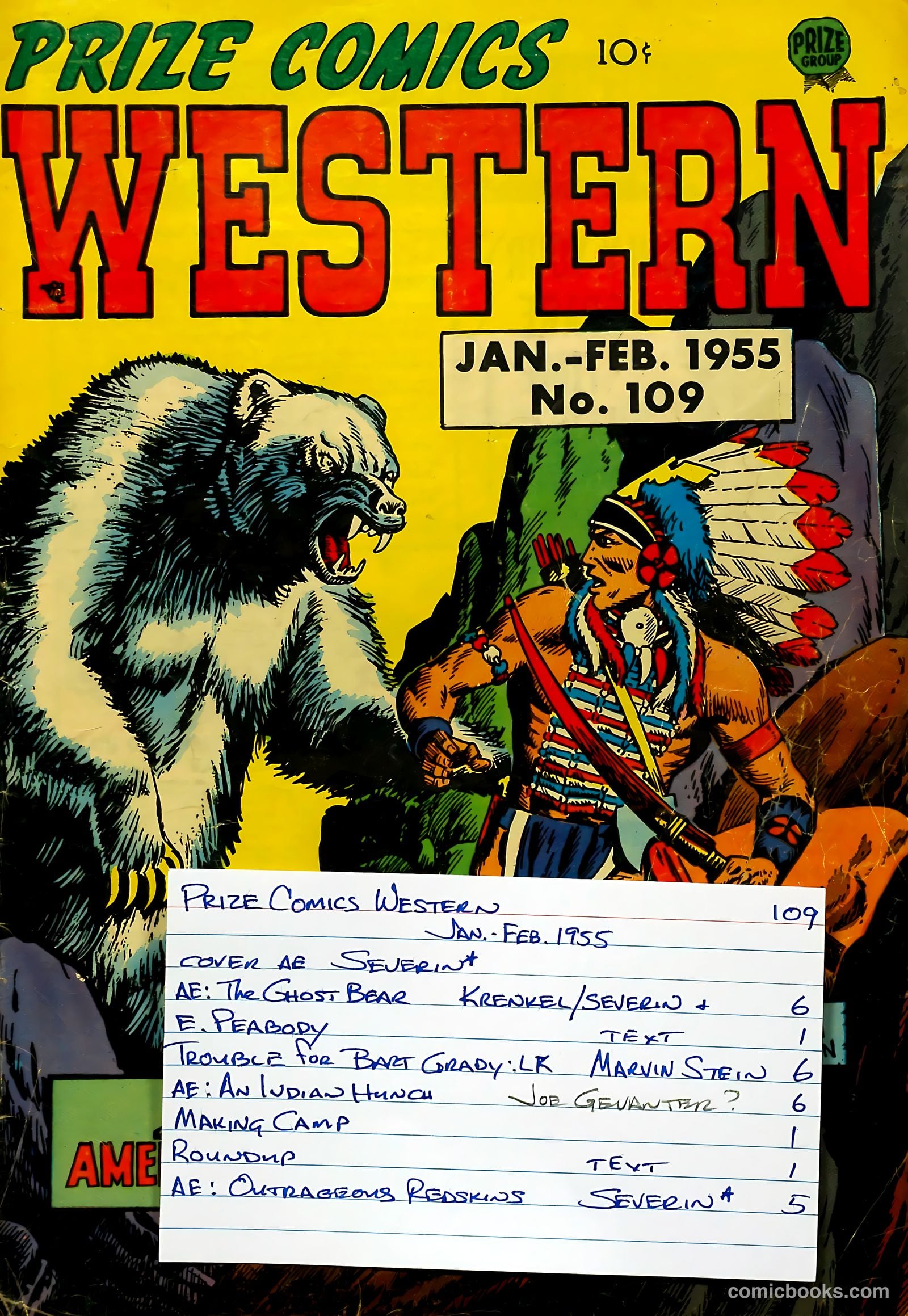 Prize Comics Western #109 — page 37 of 37