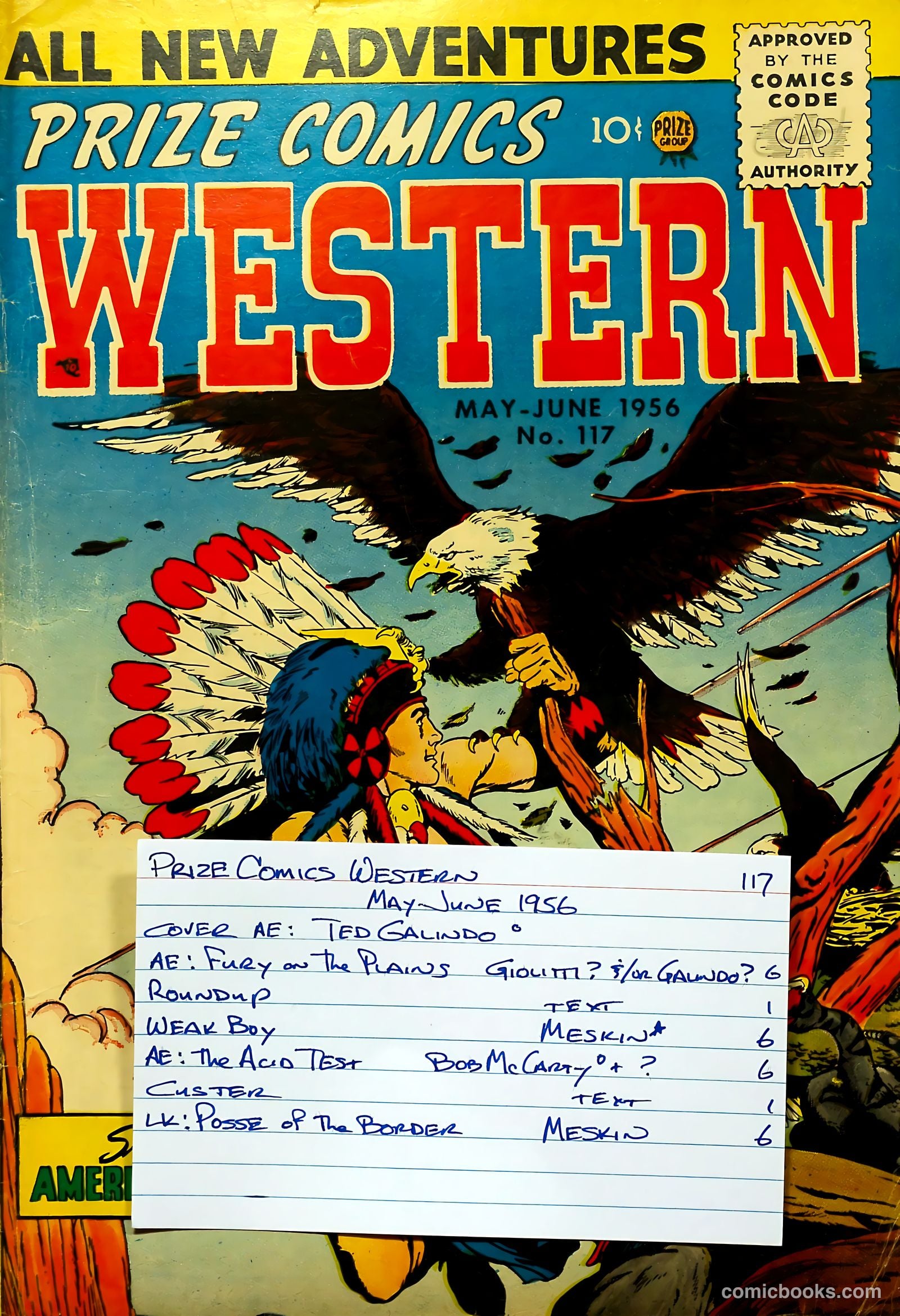 Prize Comics Western #117 — page 37 of 37