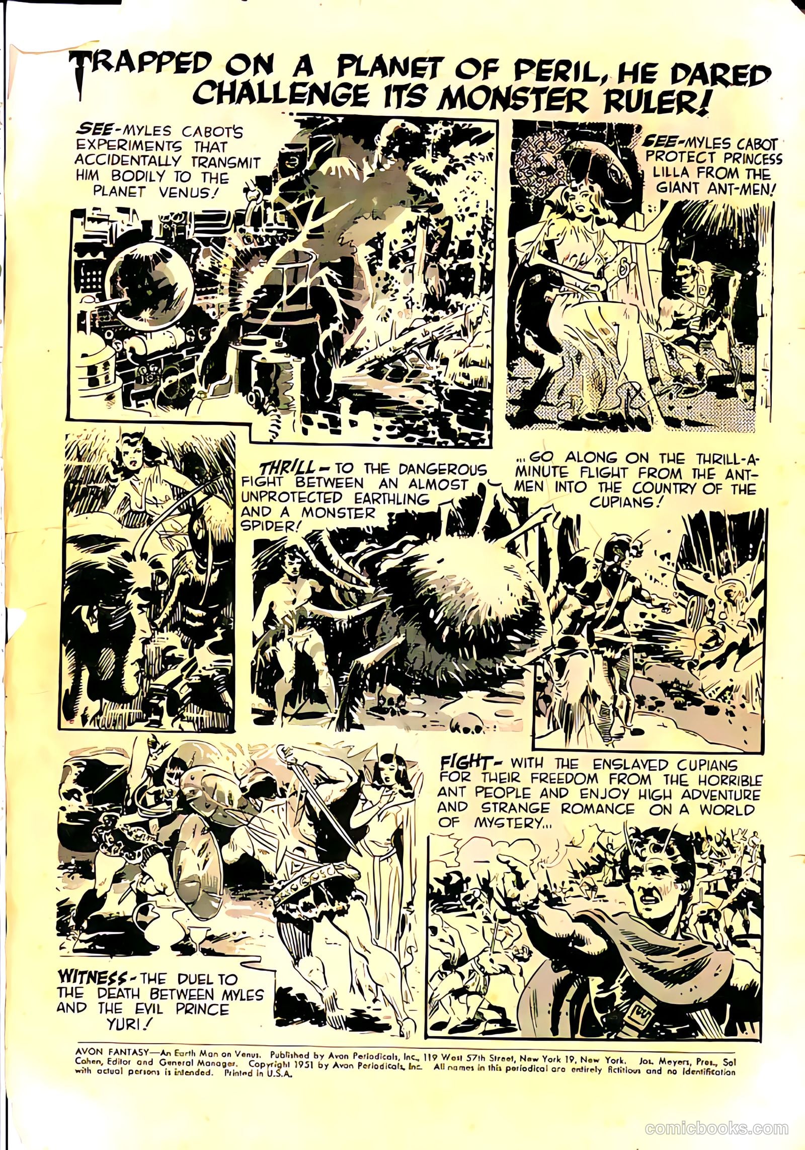 Avon Fantasy - An Earth Man on Venus #1 — page 2 of 36