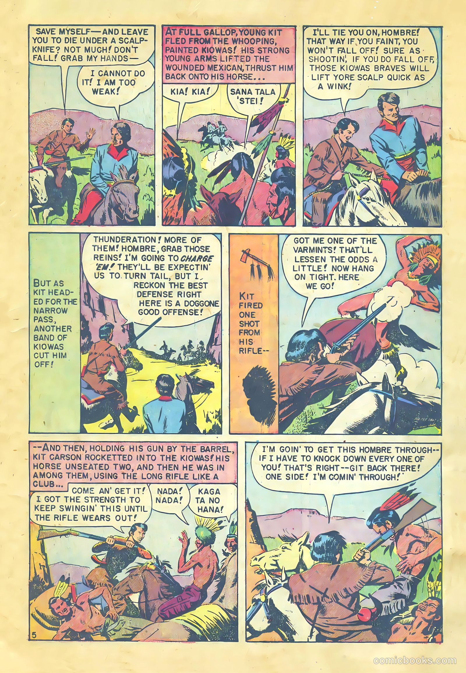 Kit Carson and the Blackfeet Warriors #nn — page 7 of 36