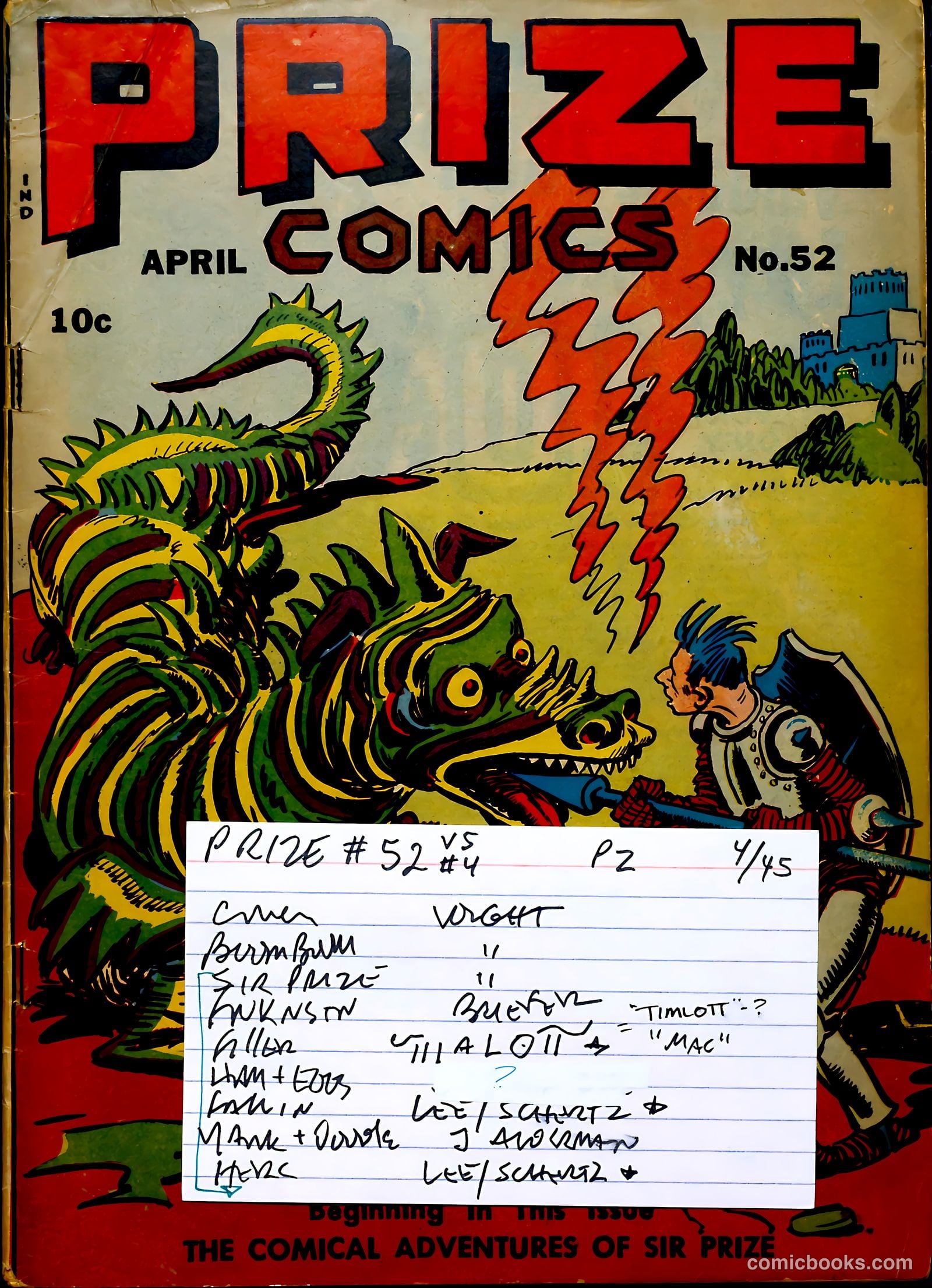 Prize Comics #52 — page 53 of 53