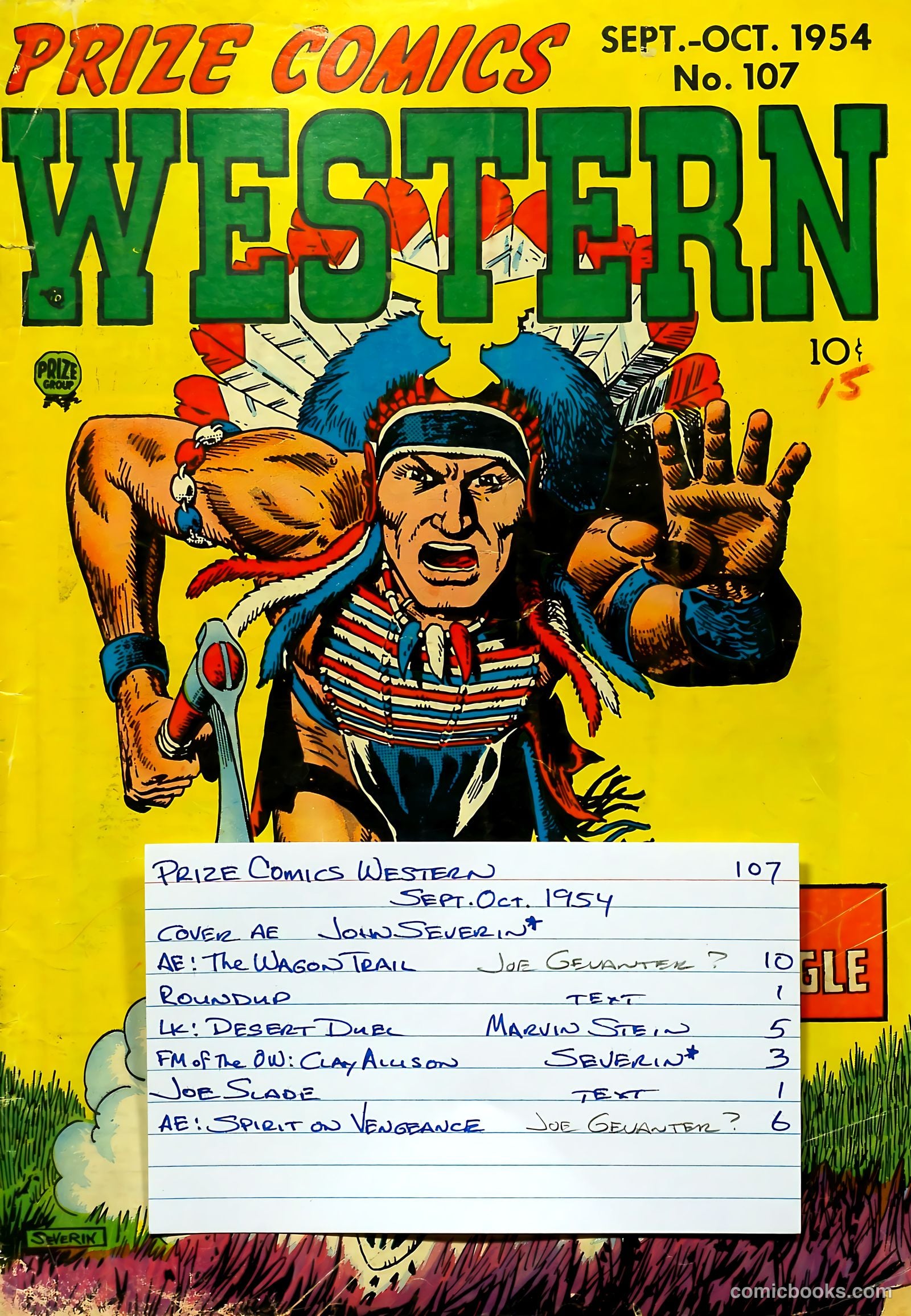 Prize Comics Western #107 — page 37 of 37