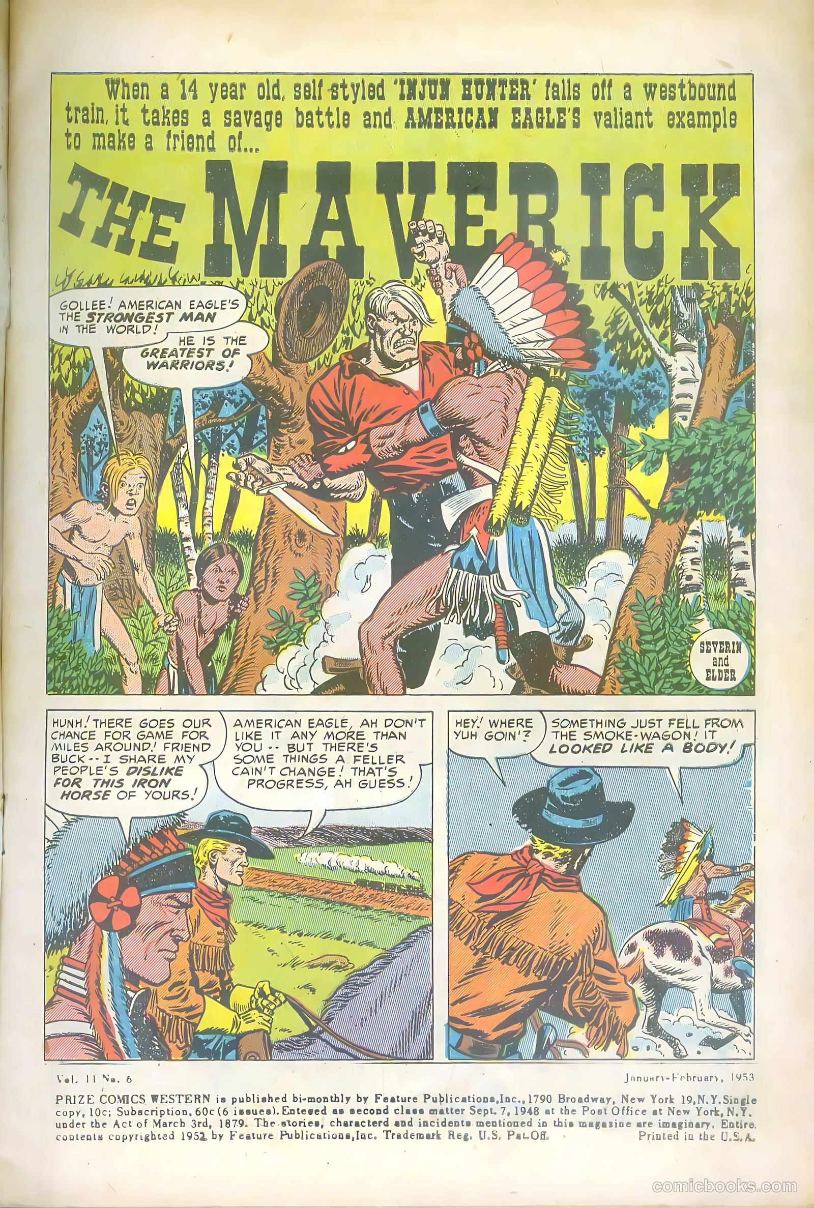 Prize Comics Western #97 — page 3 of 36