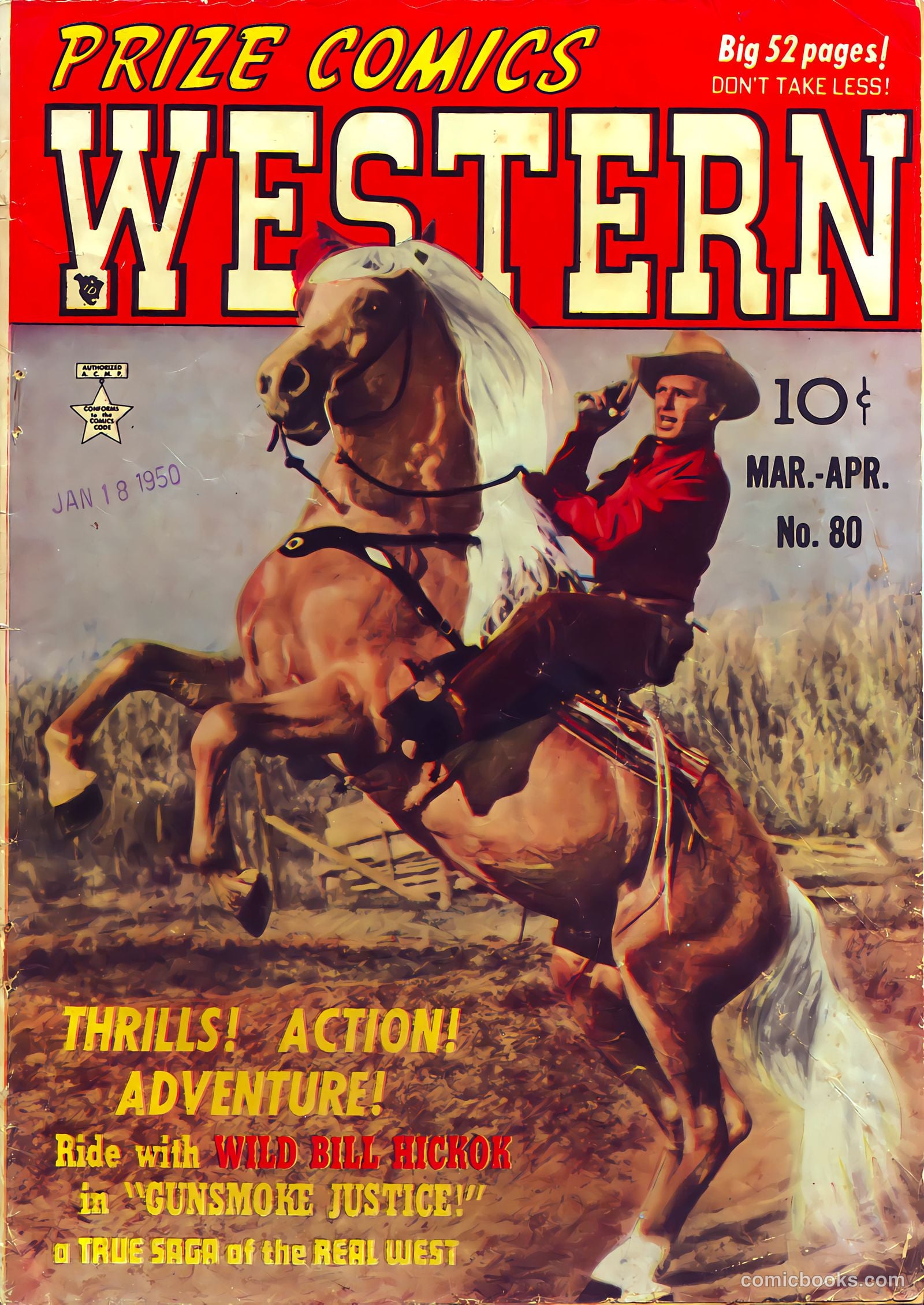 Prize Comics Western #80 — page 1 of 52