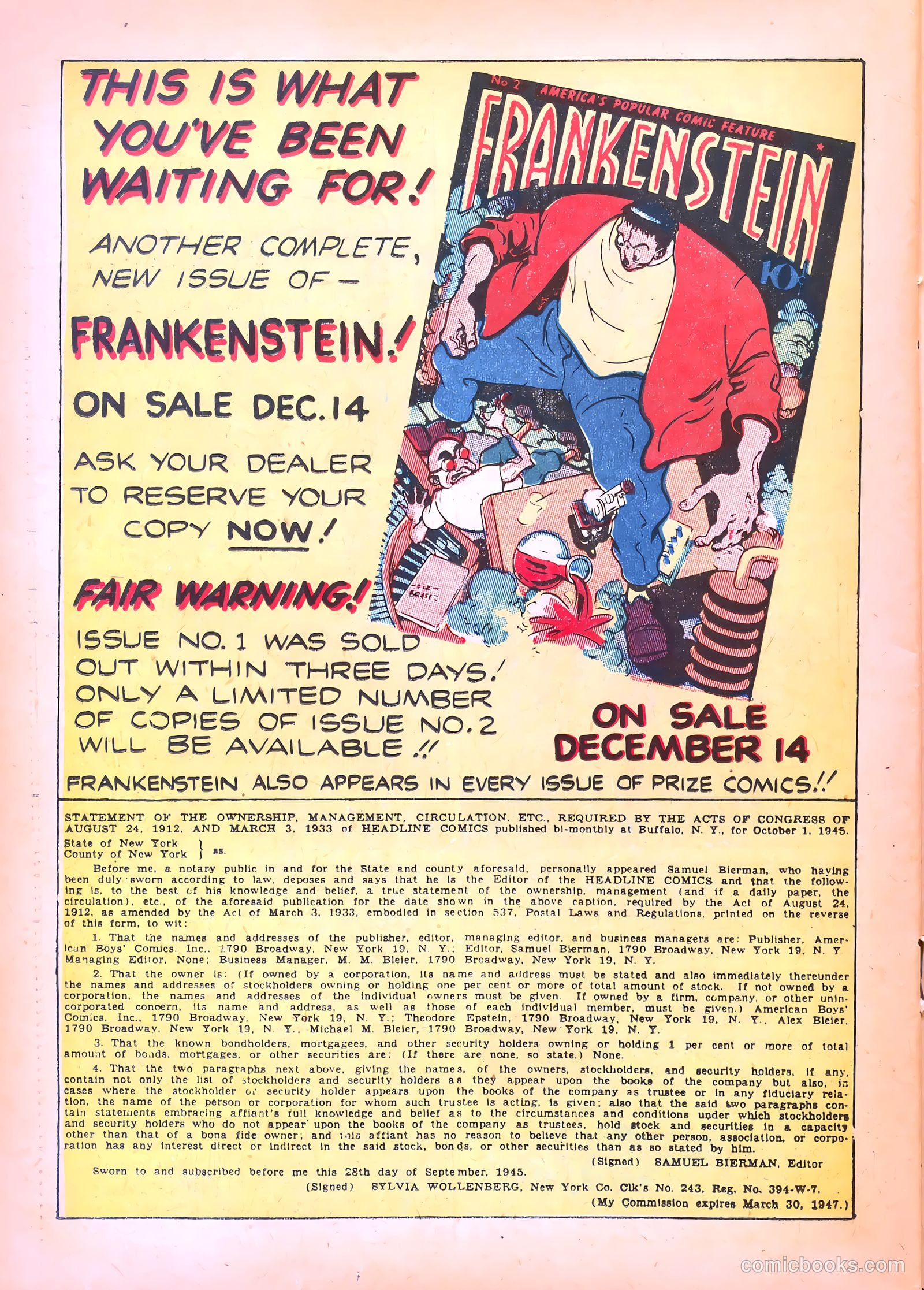 Headline Comics #17 — page 38 of 52