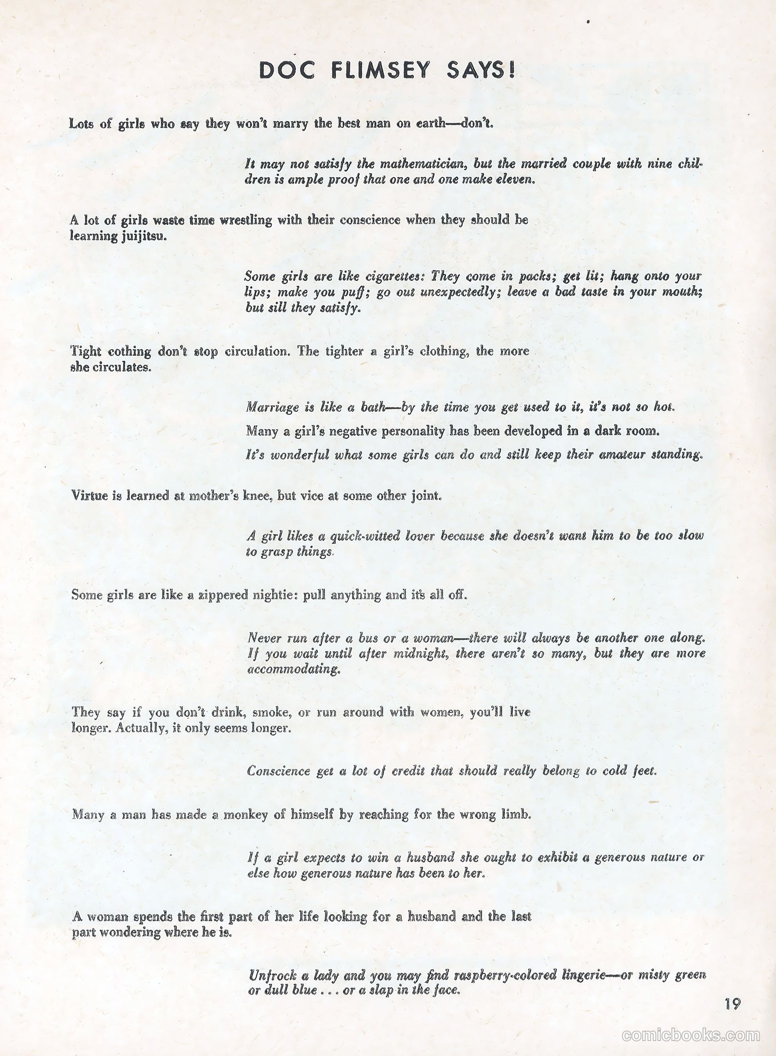 The Flimsey Report #nn — page 21 of 36
