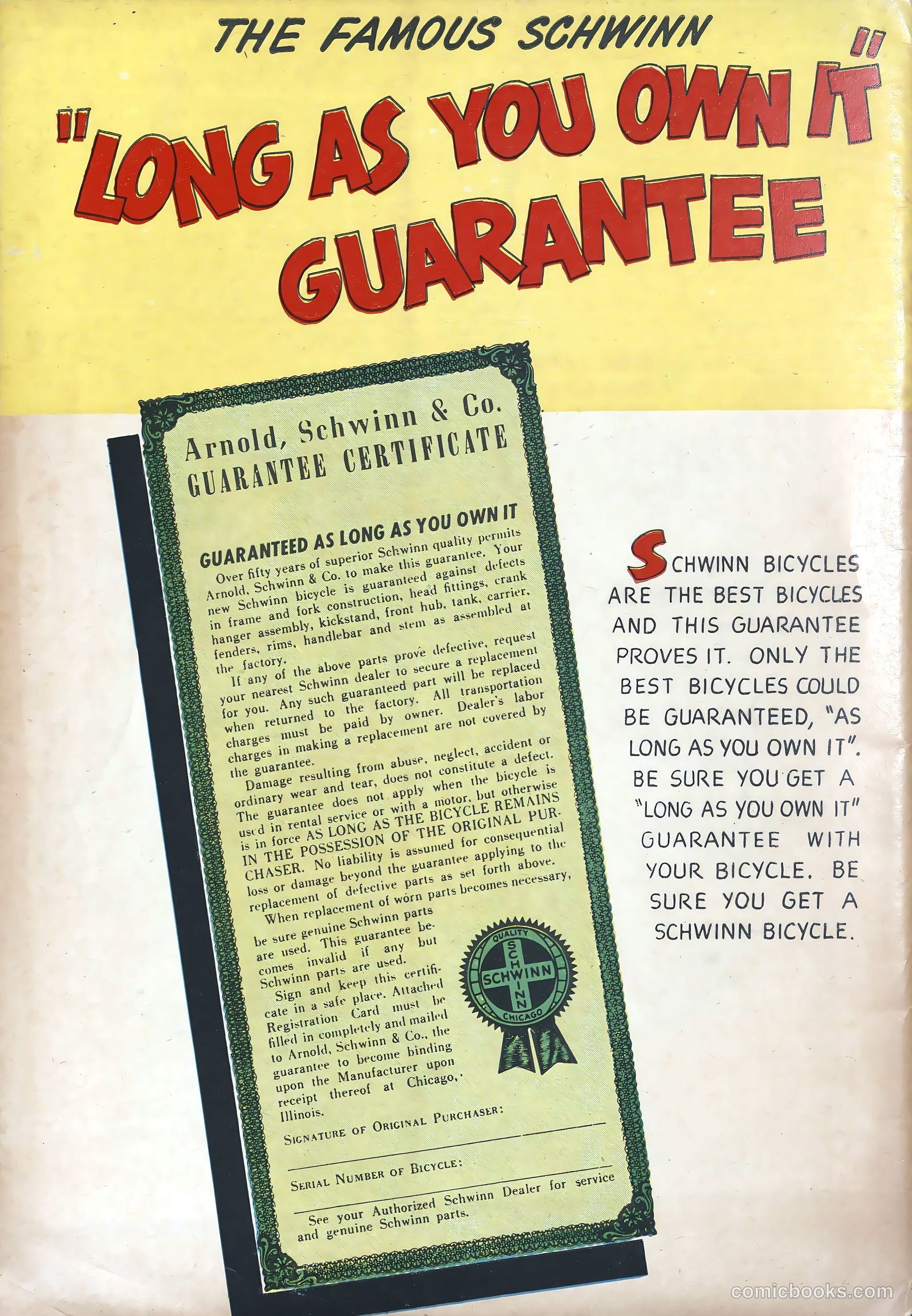 Schwinn Bicycle Book #nn — page 33 of 33