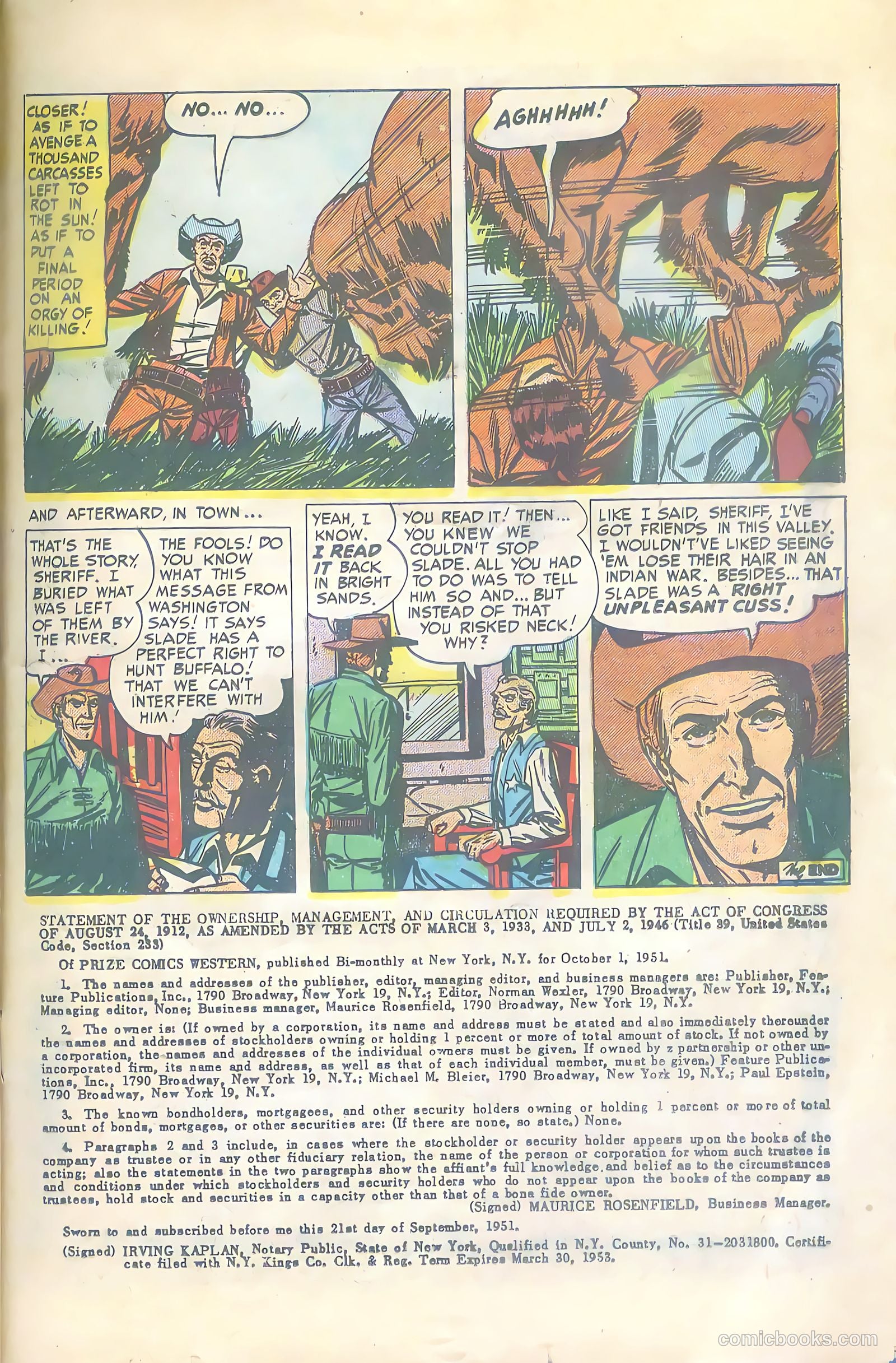 Prize Comics Western #92 — page 29 of 44